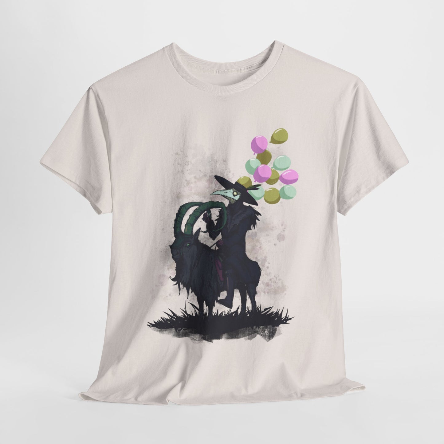 Plague Doctor Balloons Unisex Heavy Cotton Tee