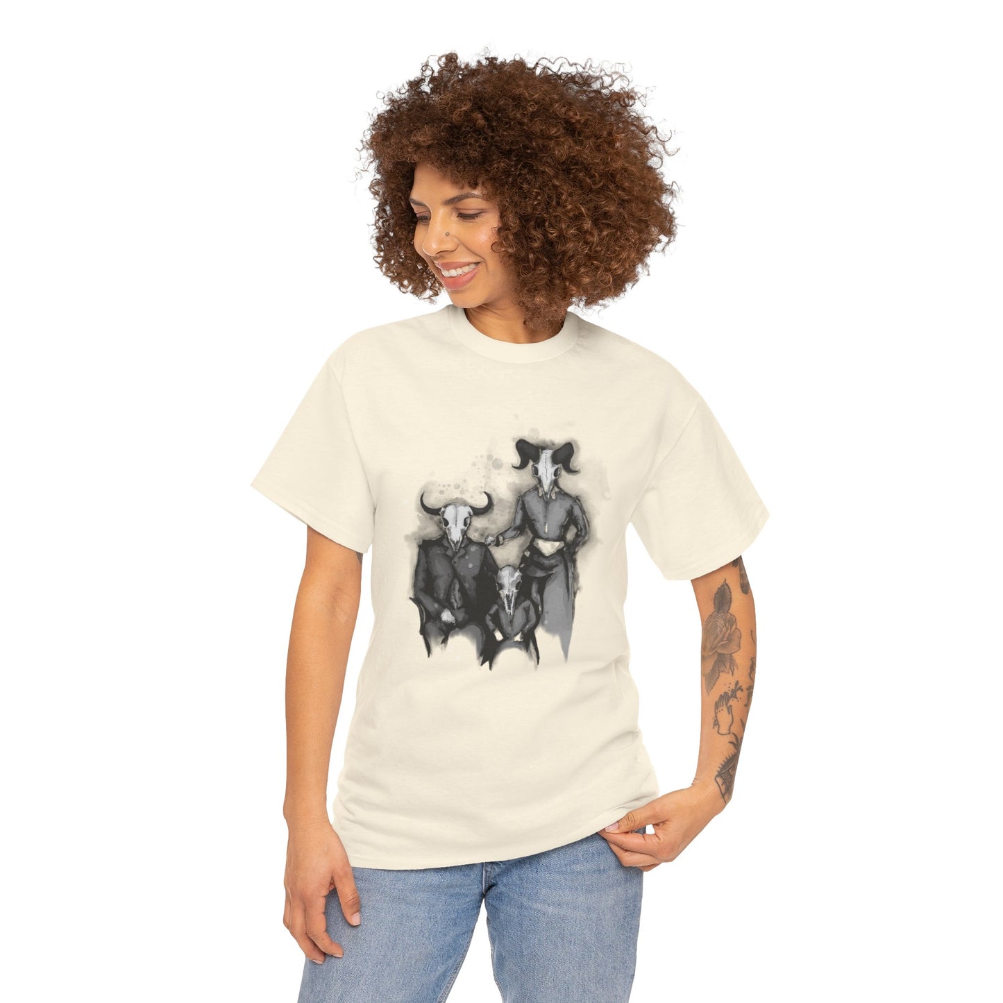 Family Portrait Unisex Heavy Cotton Tee