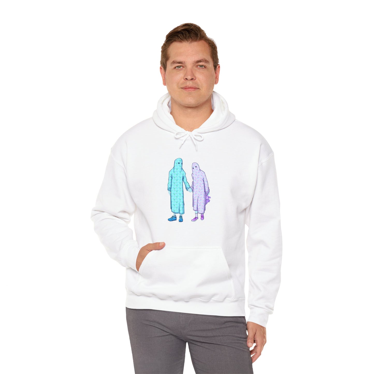Ghost Kids Unisex Heavy Blend Hooded Sweatshirt