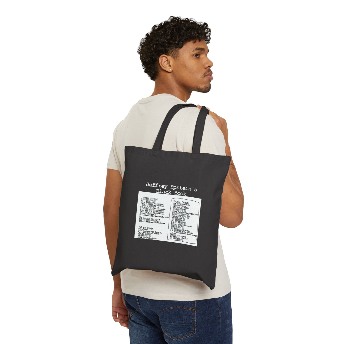Little Black Book Page 85 Cotton Canvas Tote Bag