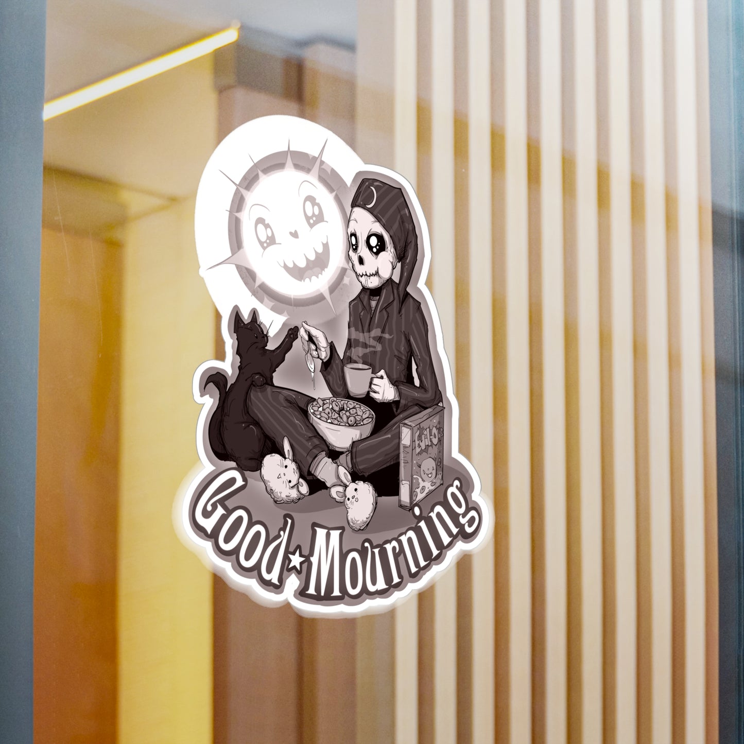 Good Mourning Kiss-Cut Vinyl Decal