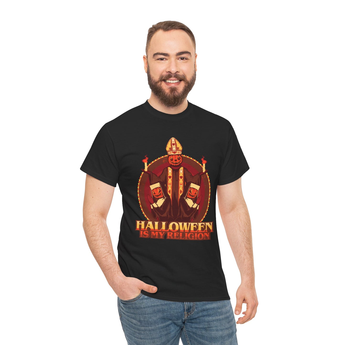 Halloween Is My Religion Unisex Heavy Cotton Tee
