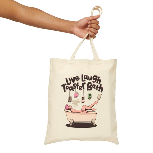 Toaster Bath Cotton Canvas Tote Bag