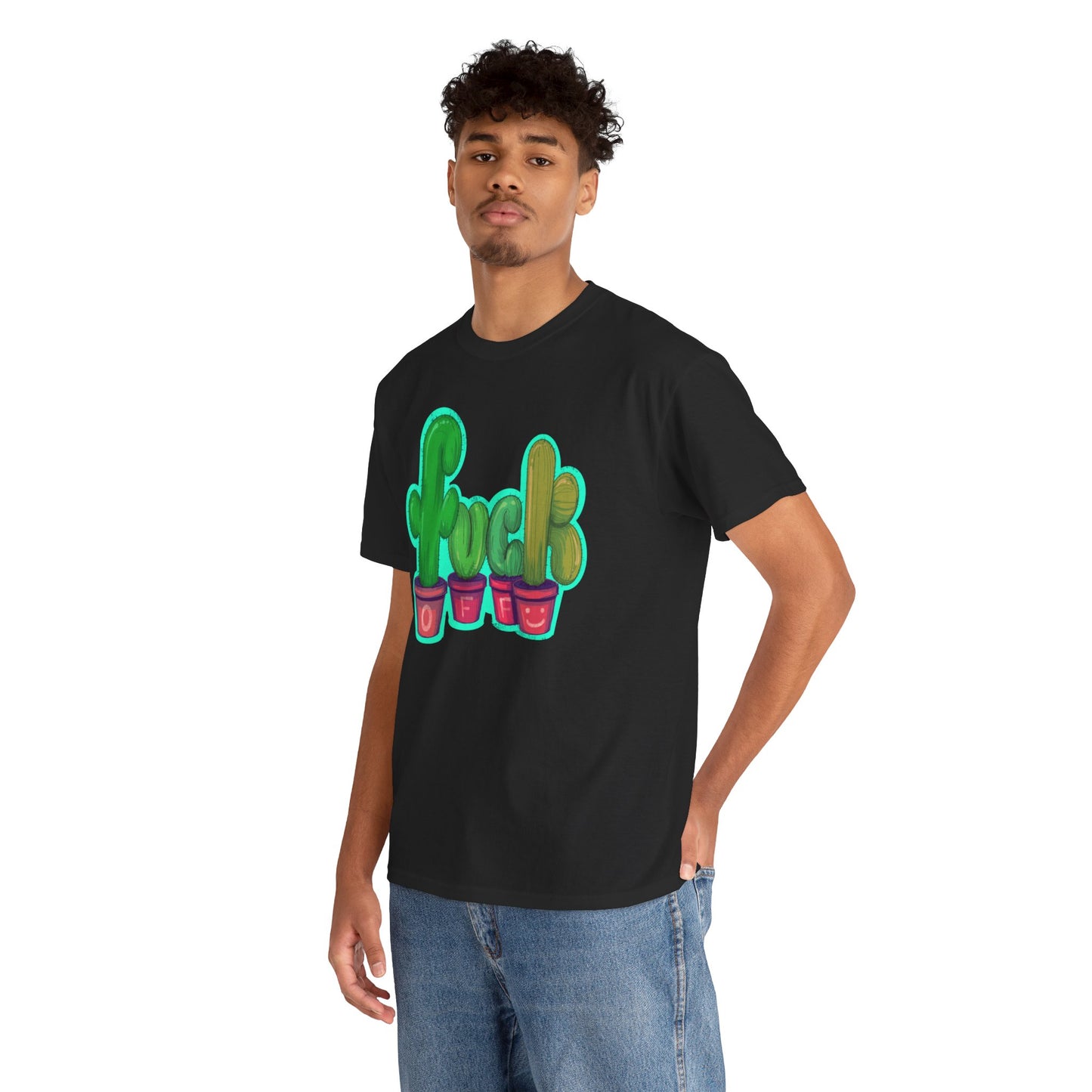 Rude Succulents Unisex Heavy Cotton Tee