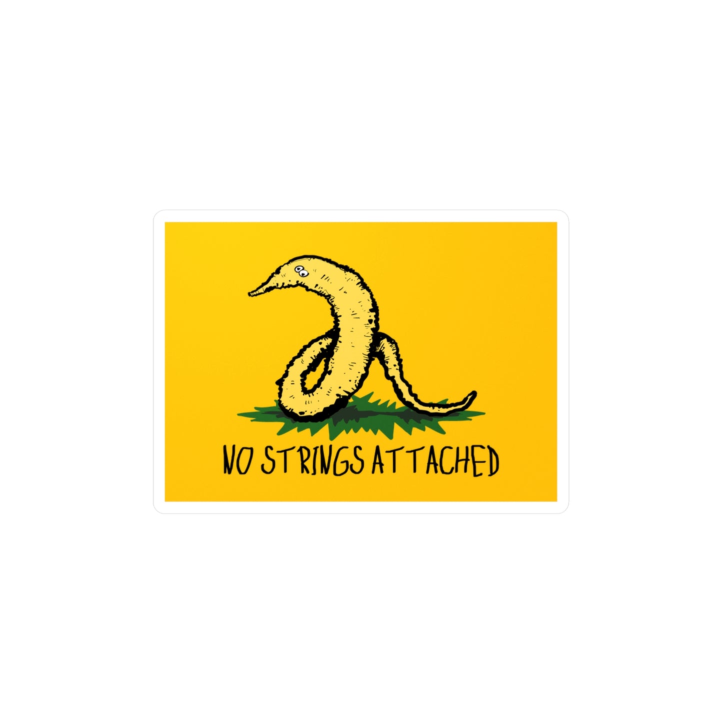 Gadsden Worm Kiss-Cut Vinyl Decal