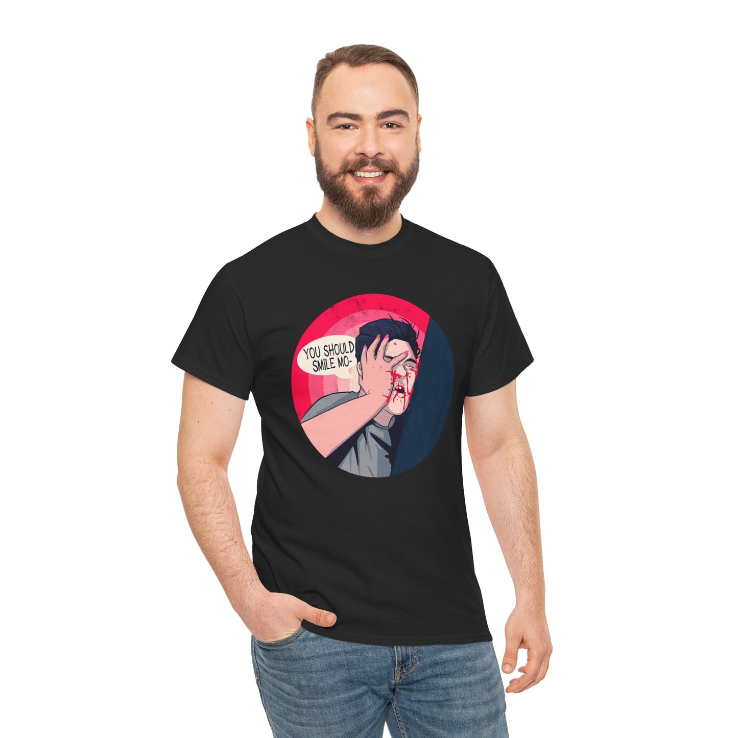 Smile Unisex Heavy Cotton Tee