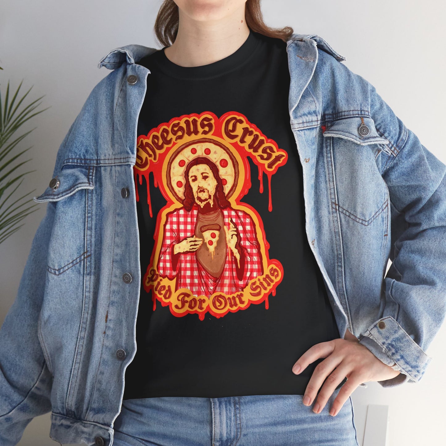 Cheesus Crust Unisex Heavy Cotton Tee
