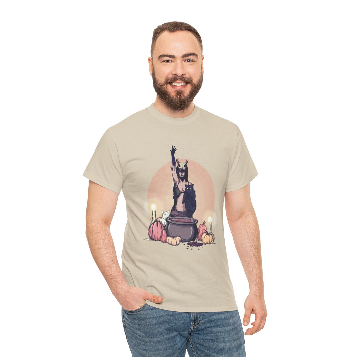 Coffee Witch Unisex Heavy Cotton Tee
