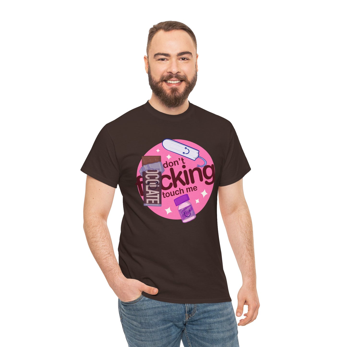 Don't Touch Me Unisex Heavy Cotton Tee