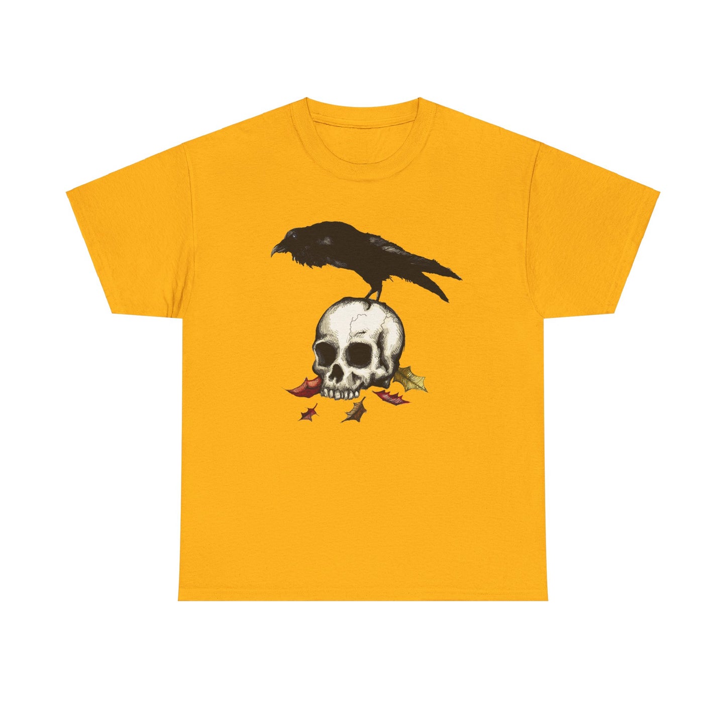 Crow Skull Unisex Heavy Cotton Tee
