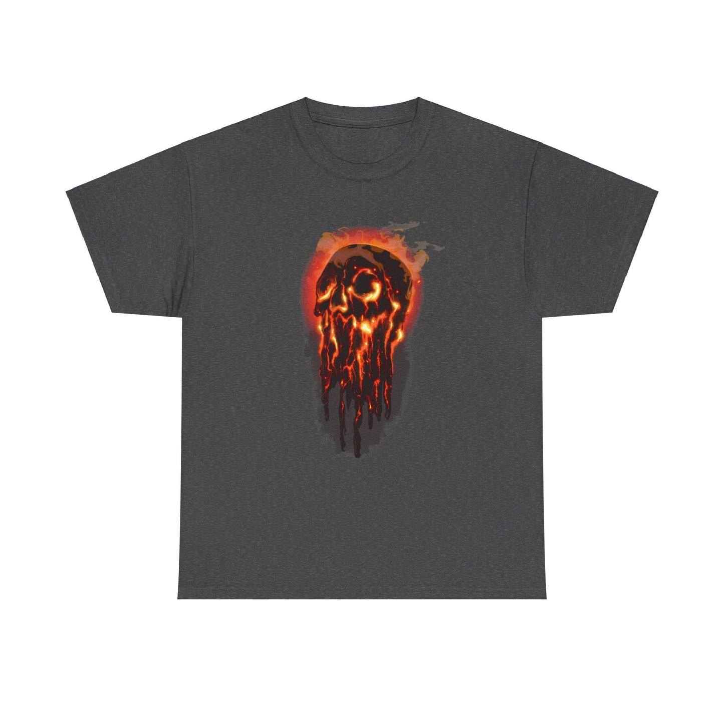 Elemental Skull Fire Unisex Heavy Cotton Tee