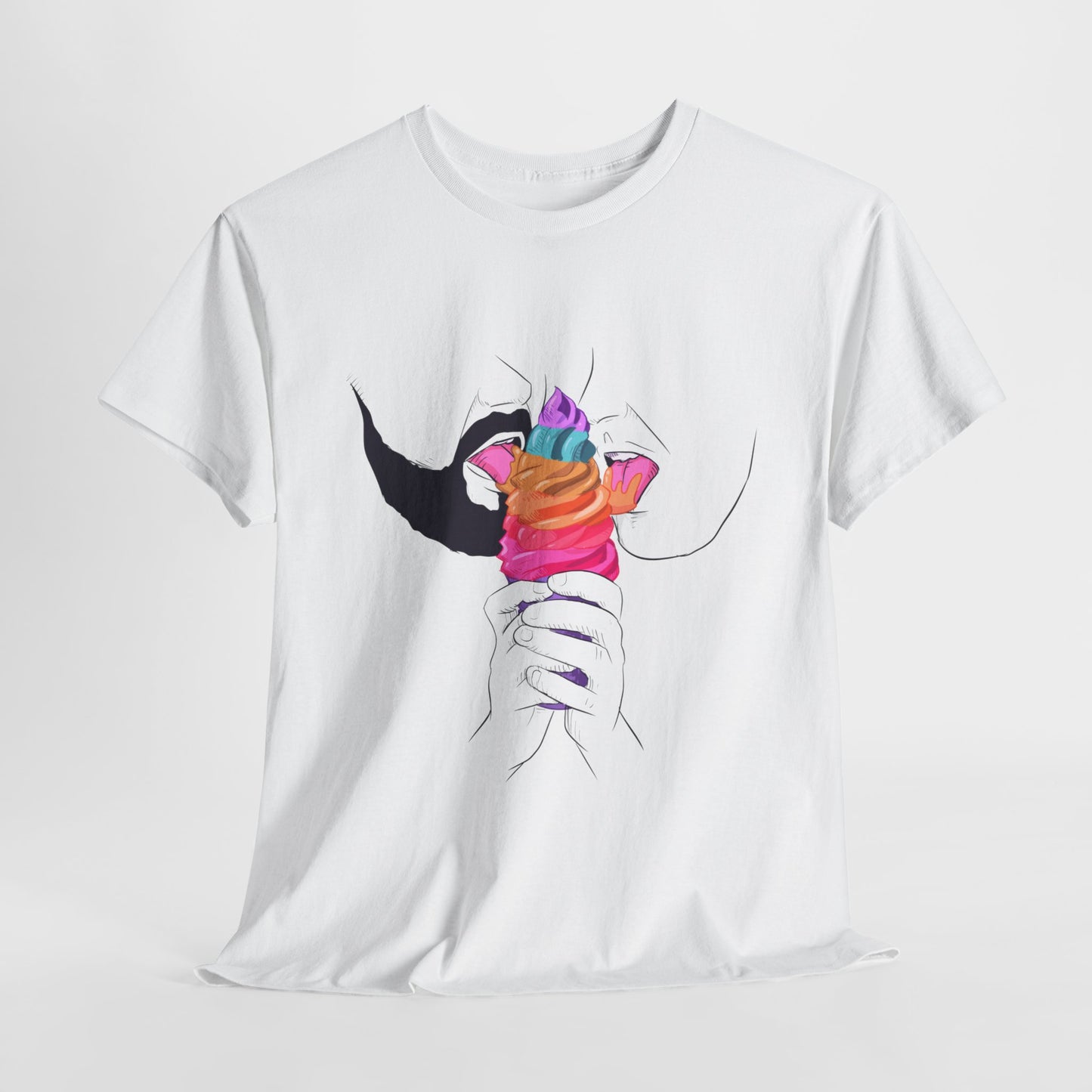 Gay Ice Cream Unisex Heavy Cotton Tee