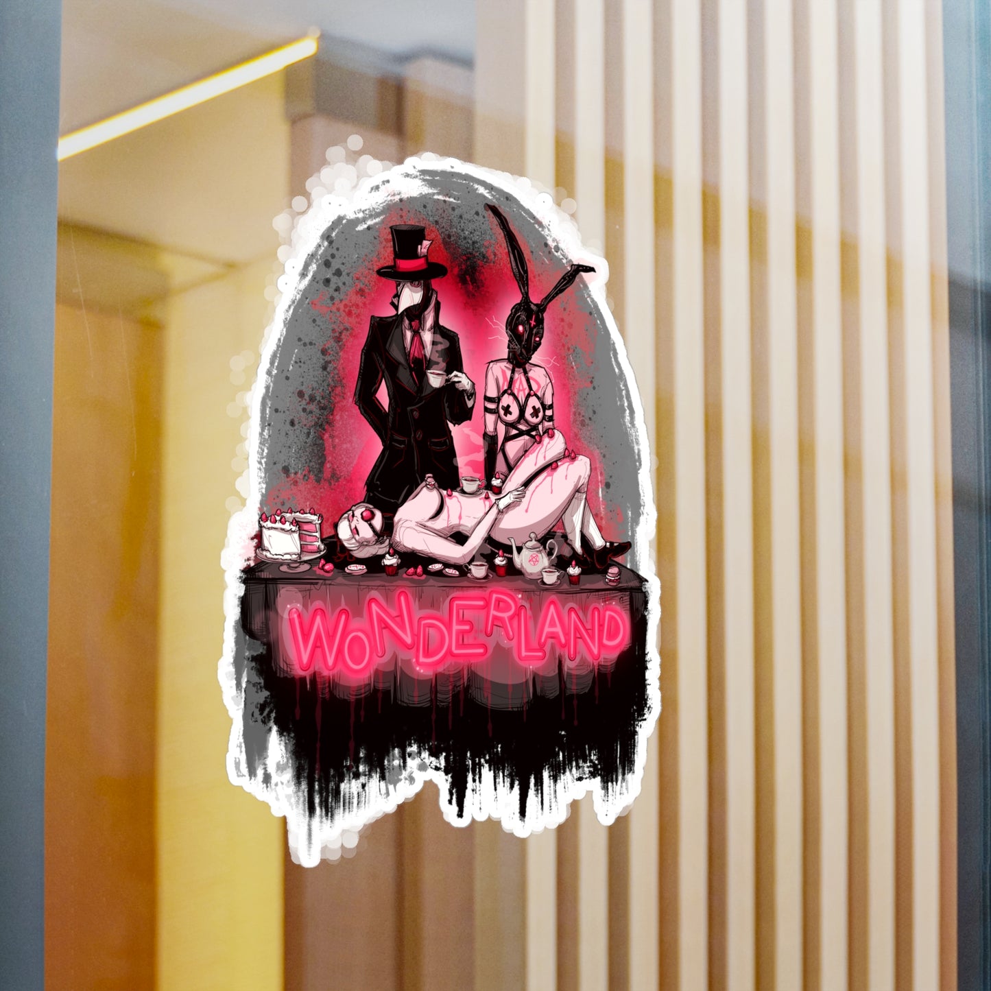 Tea Party Kiss-Cut Vinyl Decal
