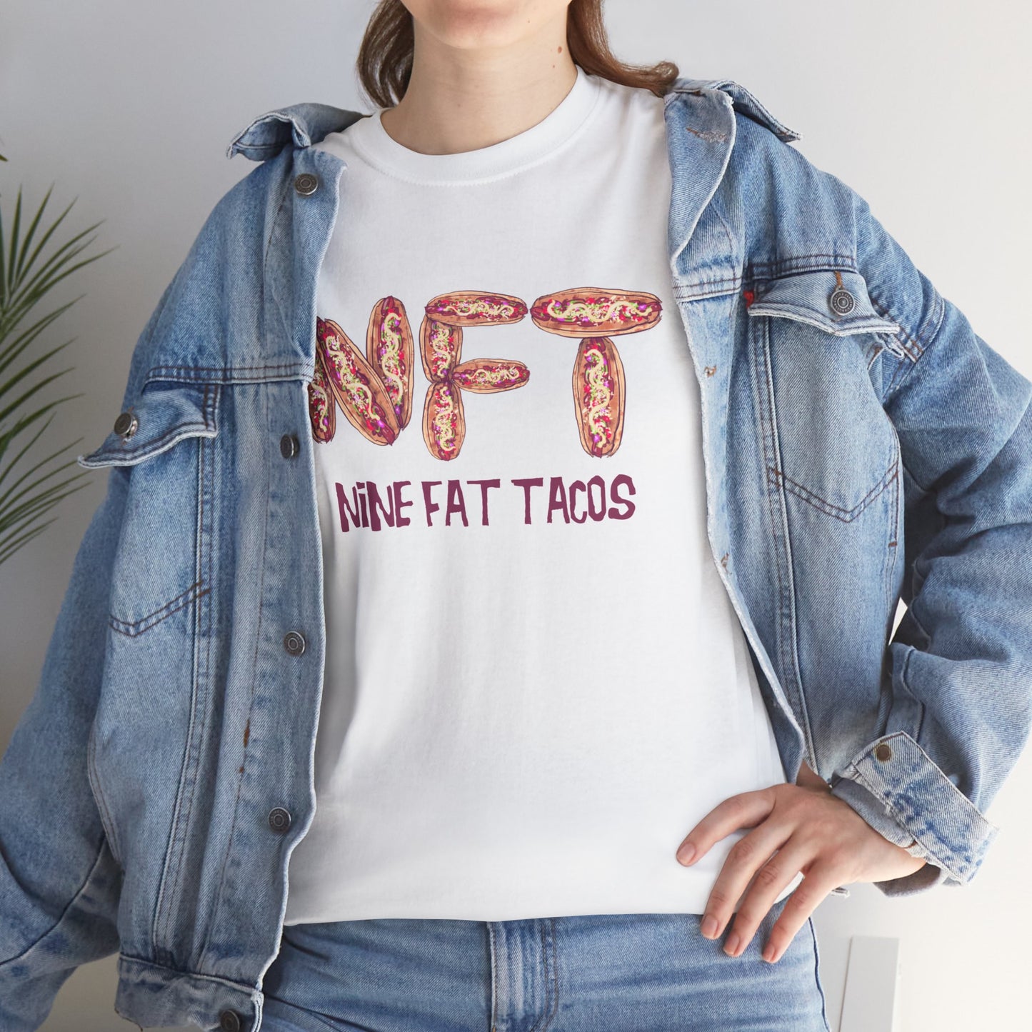 Nine Fat Tacos Unisex Heavy Cotton Tee