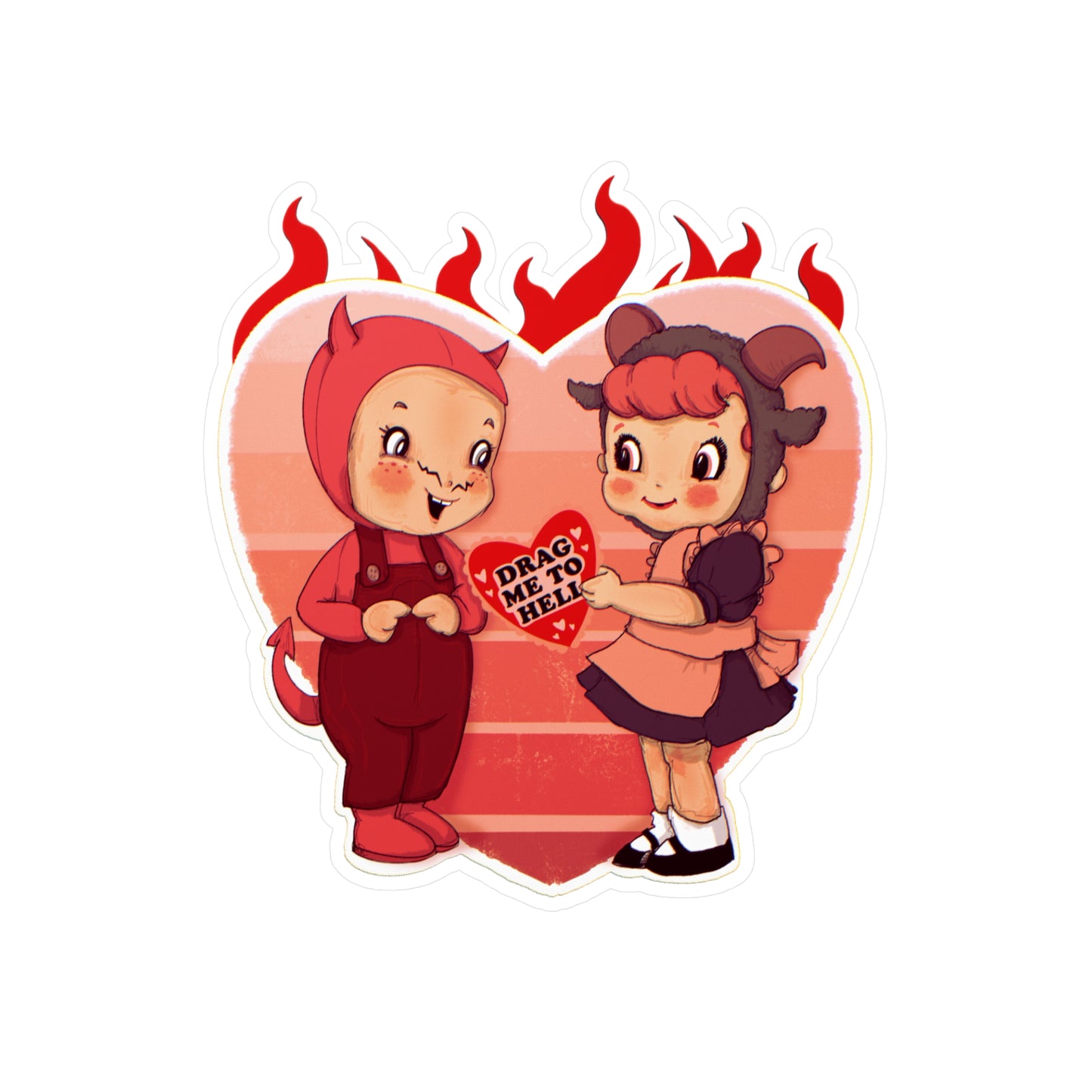 Love Is Hell Kiss-Cut Vinyl Decal