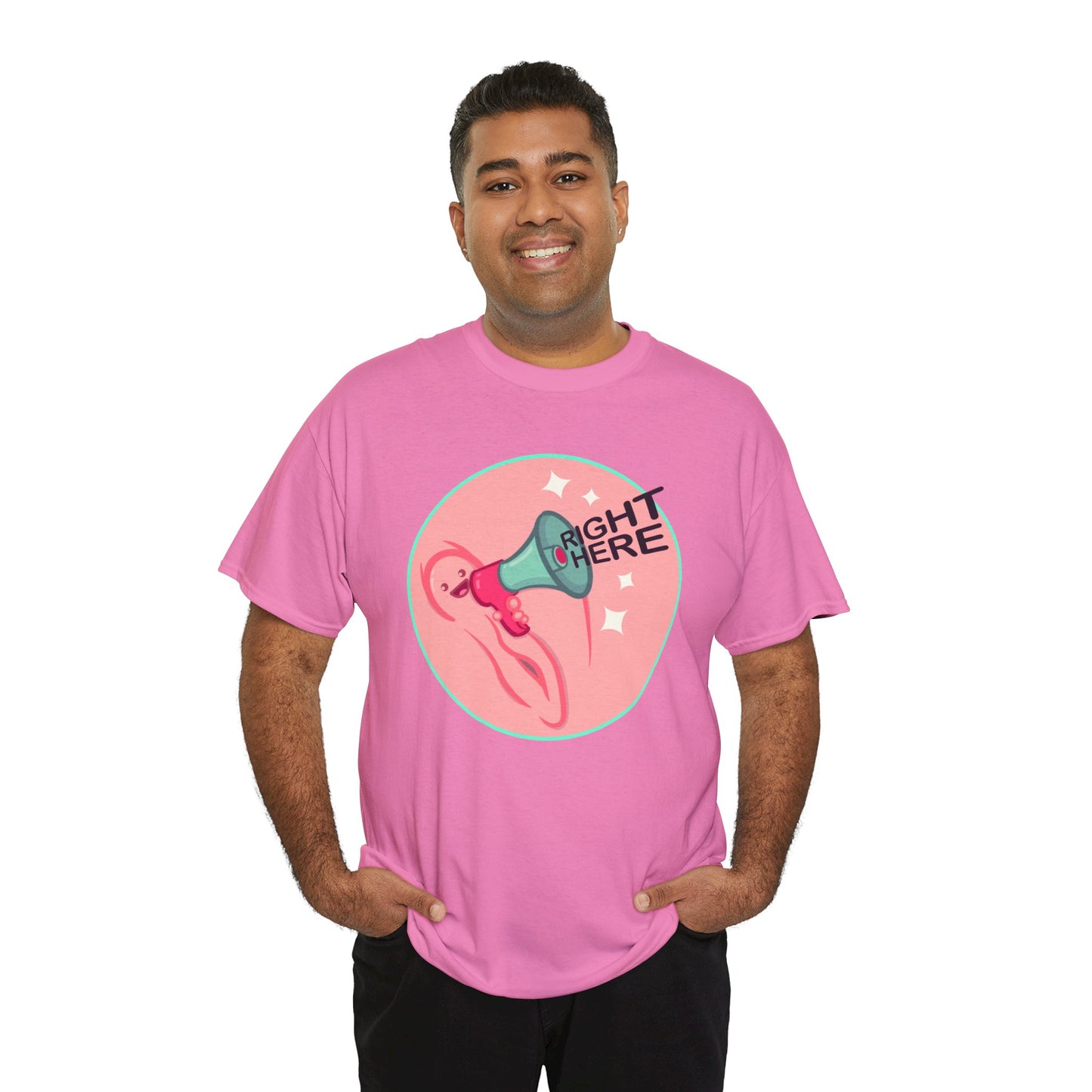 Right Here Unisex Heavy Cotton Tee