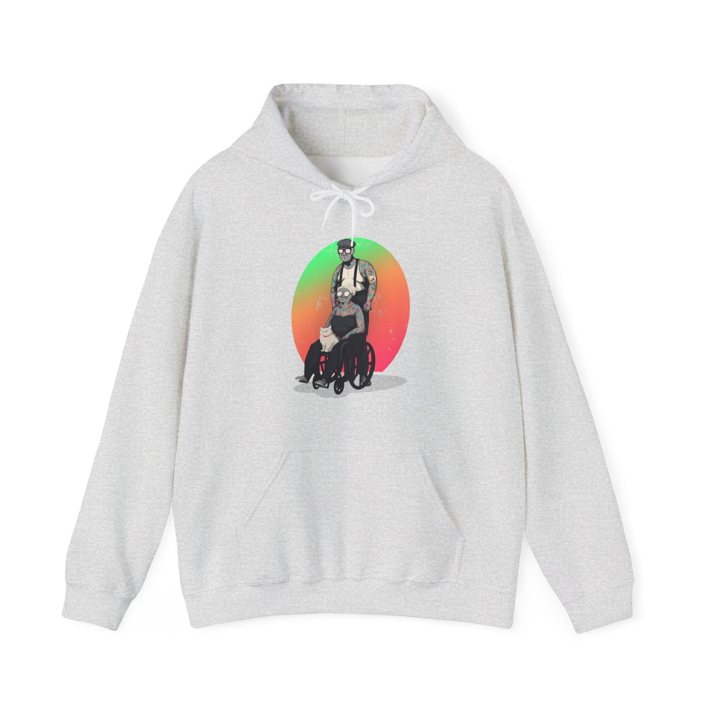 Inked & Elderly Unisex Heavy Blend Hooded Sweatshirt