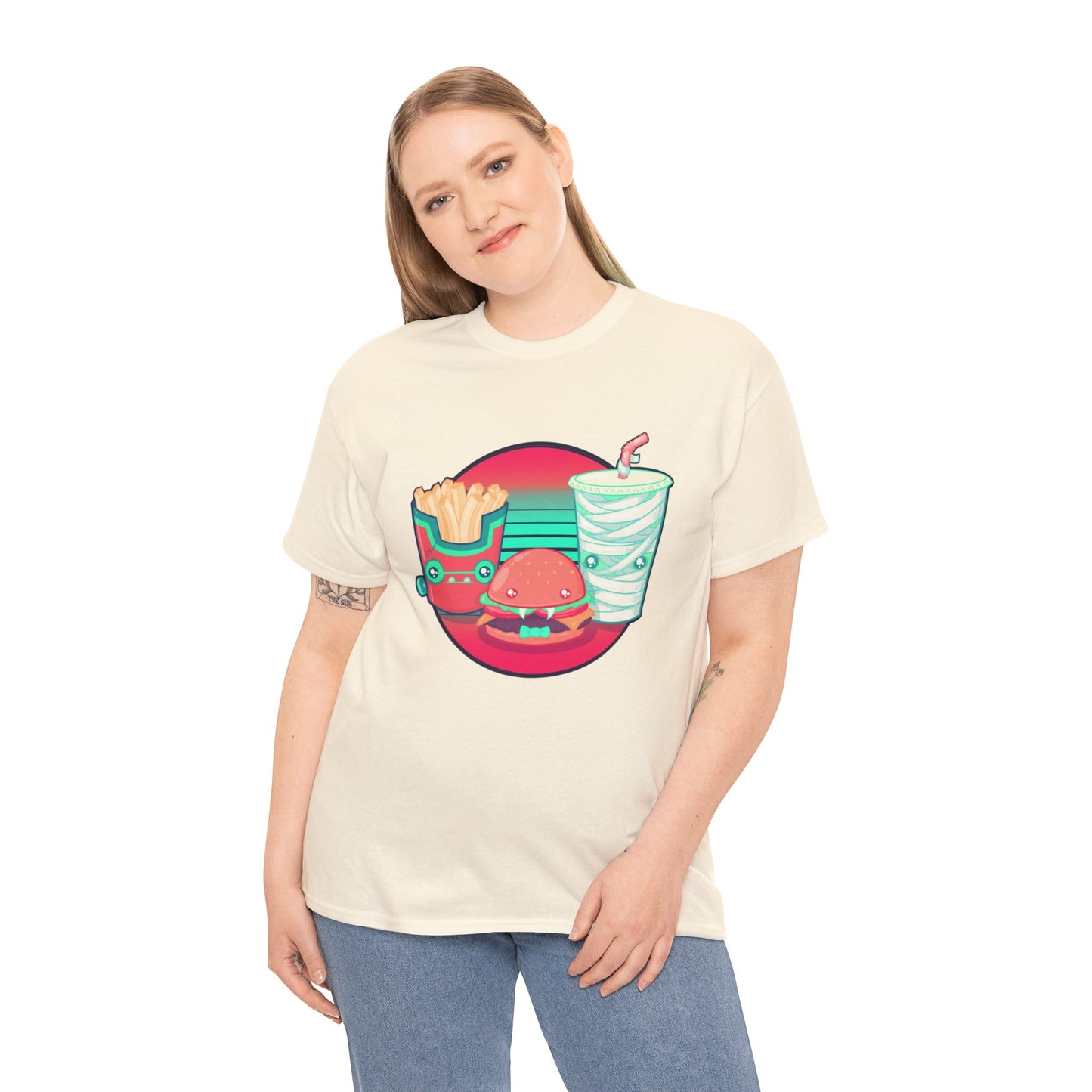 Spooky Fast Food Unisex Heavy Cotton Tee