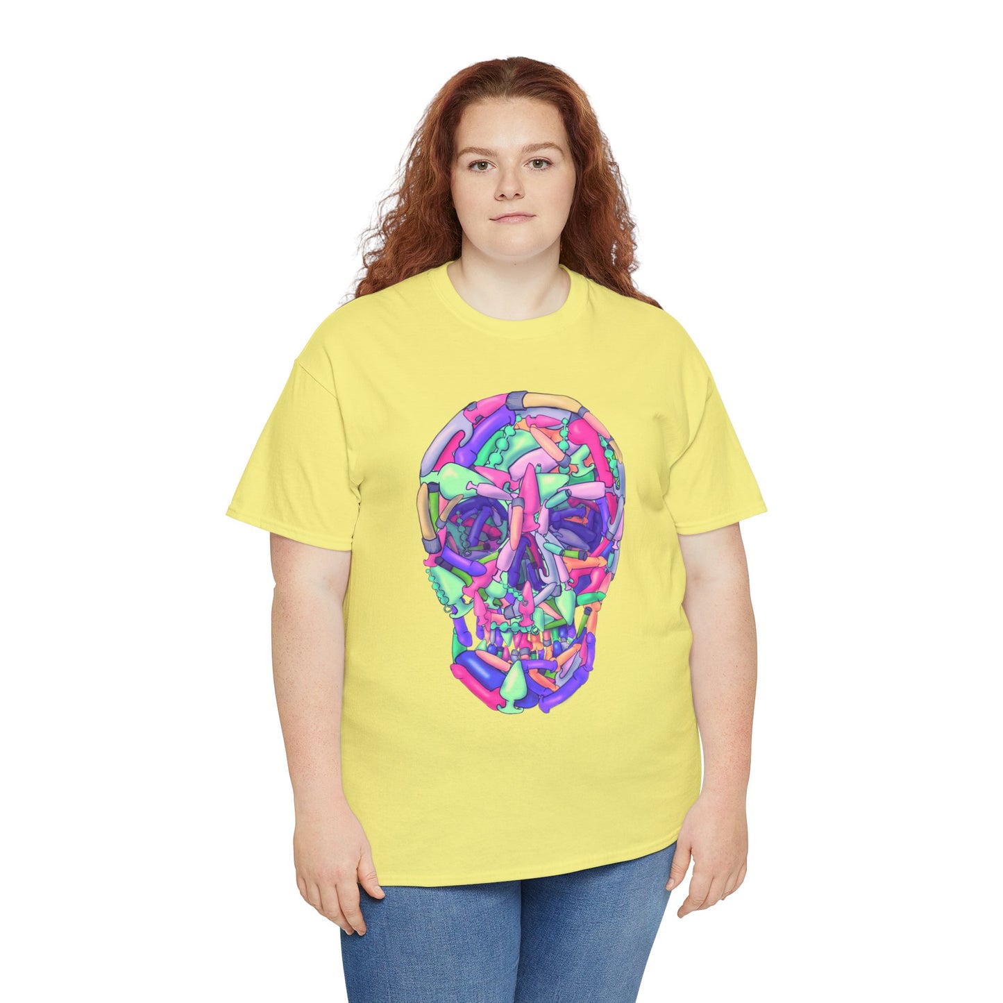 Sex Toy Skull Unisex Heavy Cotton Tee