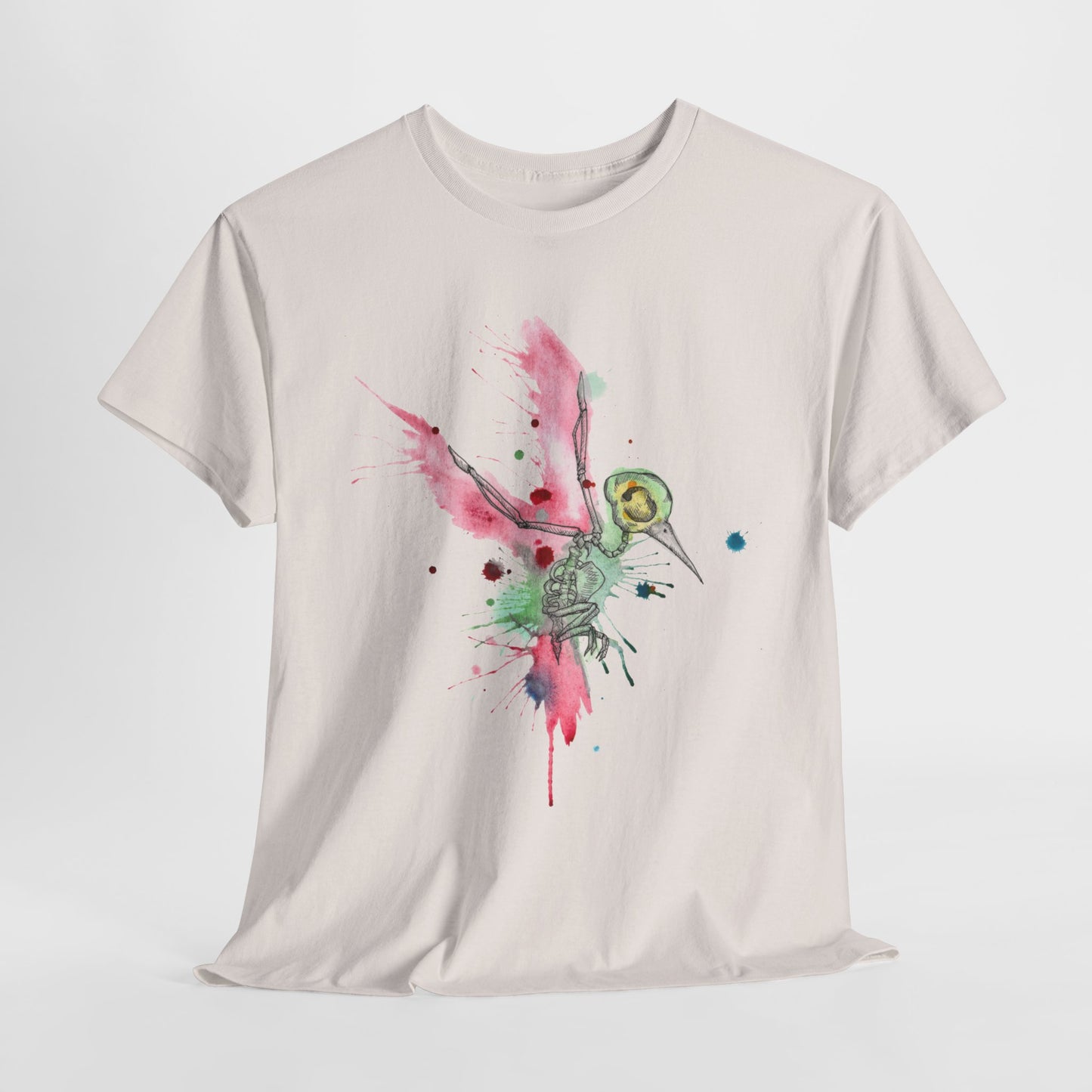 Watercolor Hummingbird Unisex Heavy Cotton Tee