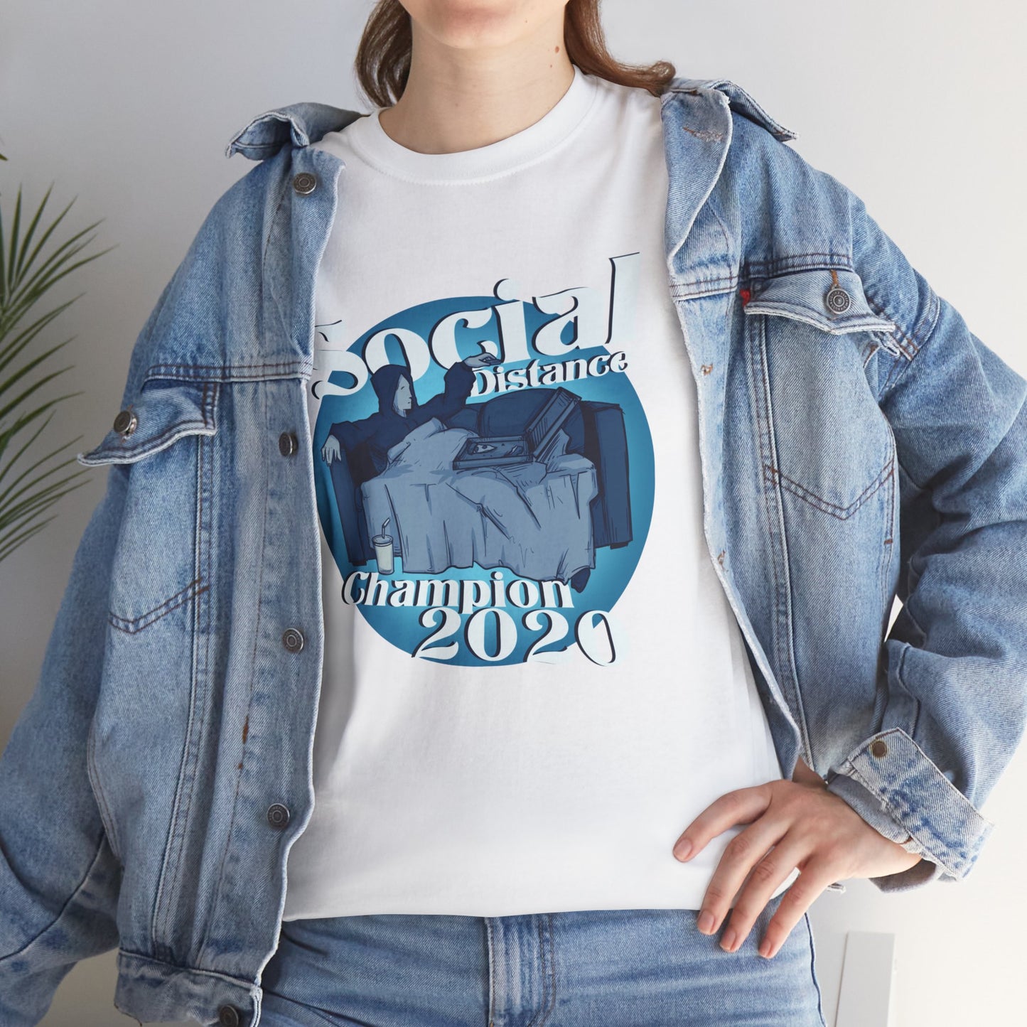 Social Distance Champion Unisex Heavy Cotton Tee