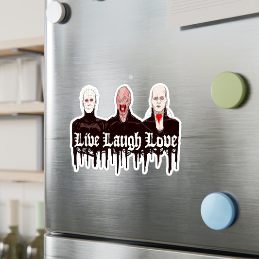 Live Laugh Suffer Kiss-Cut Vinyl Decal