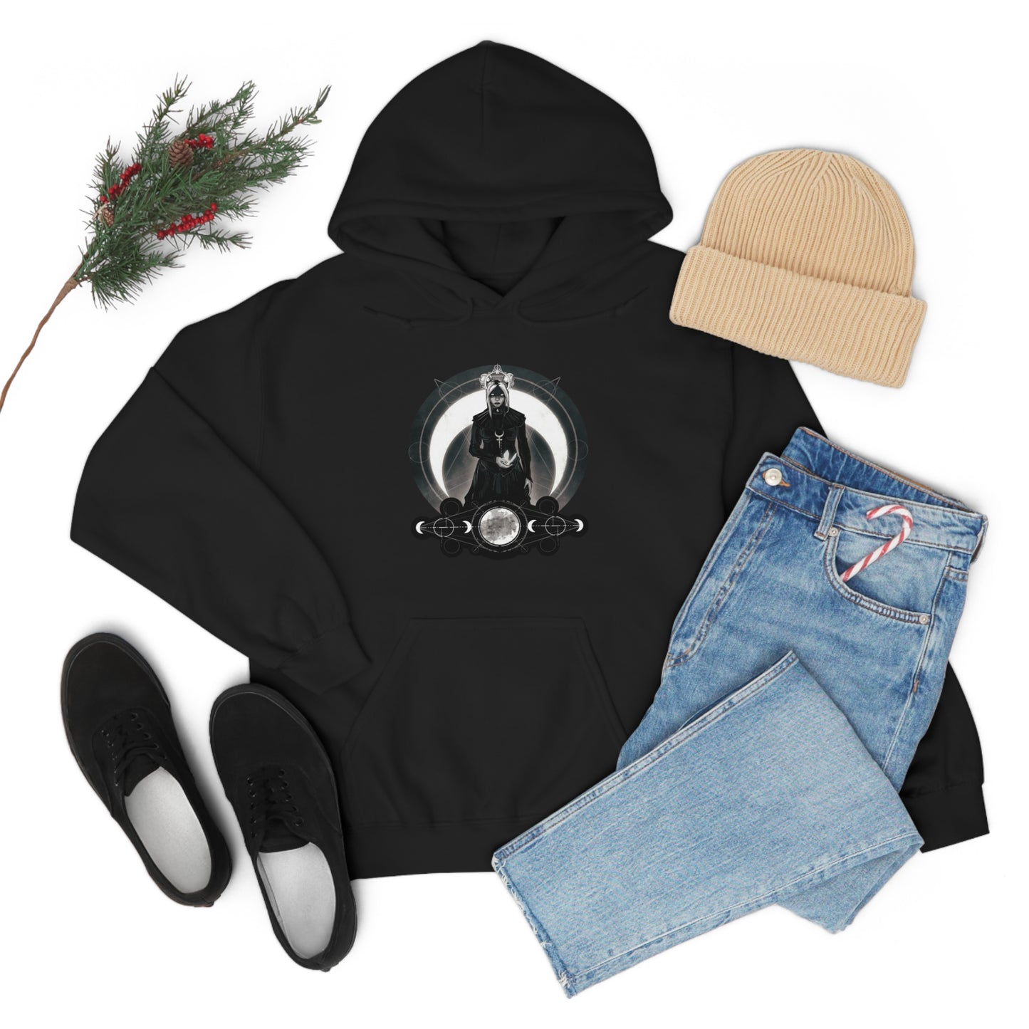 Moon Goddess Unisex Heavy Blend Hooded Sweatshirt