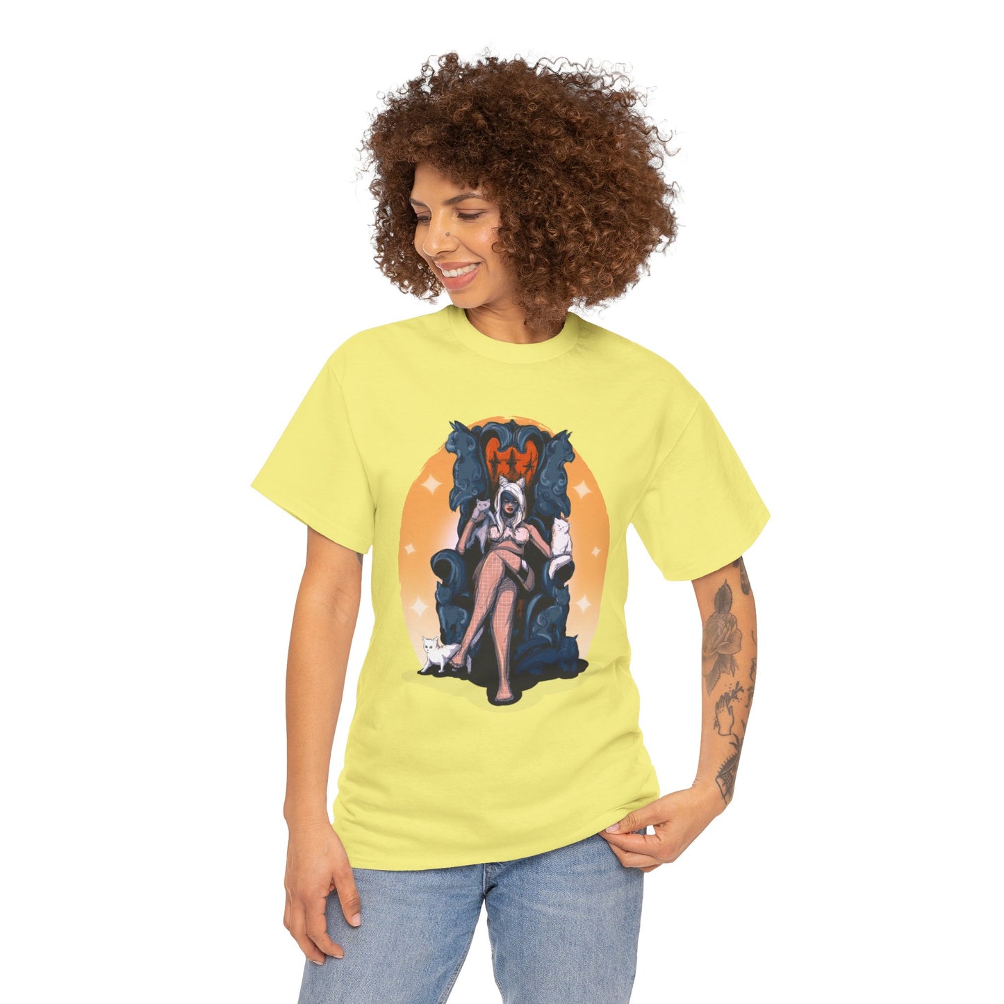 Kitty Queen Unisex Heavy Cotton Tee