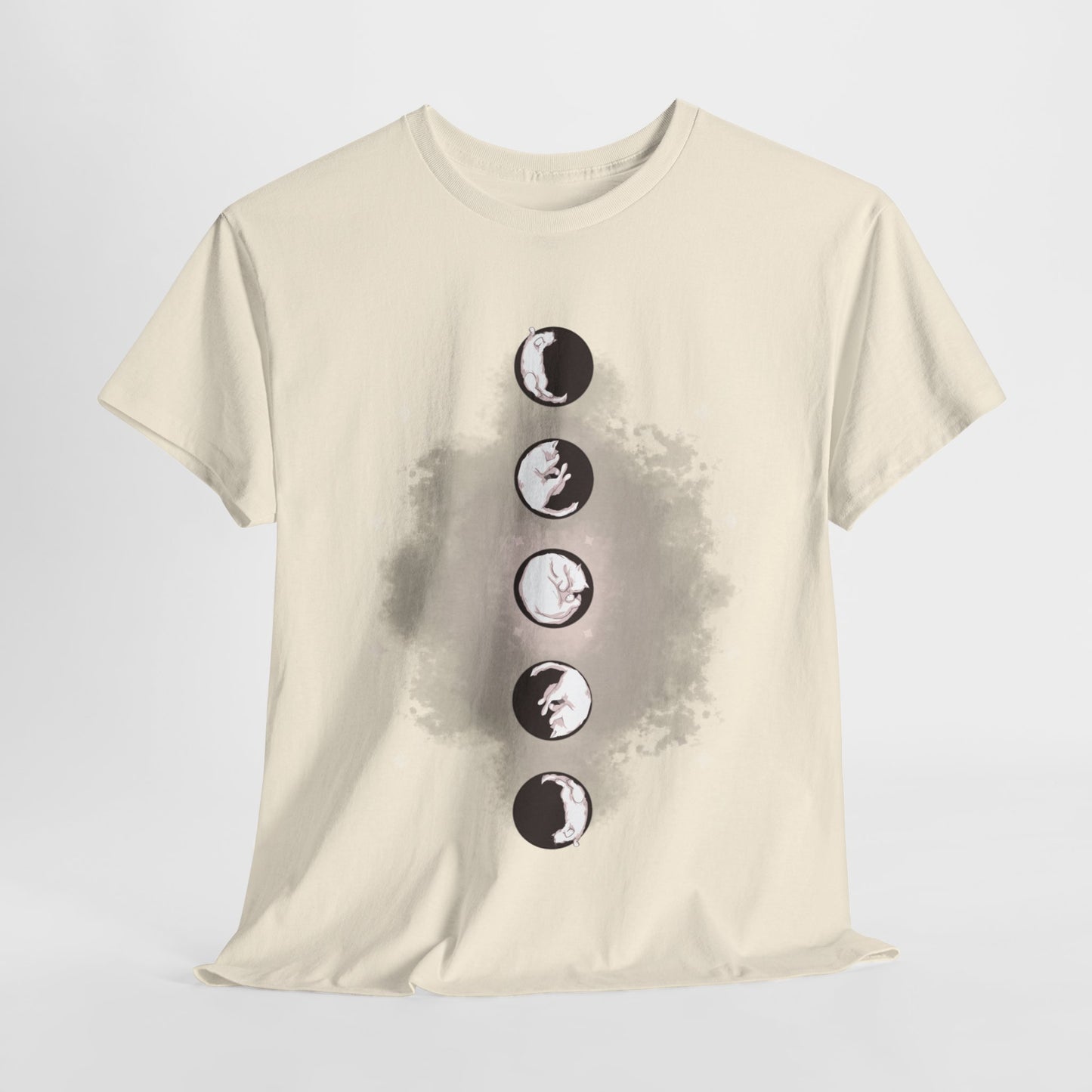 Cat Phases Unisex Heavy Cotton Tee