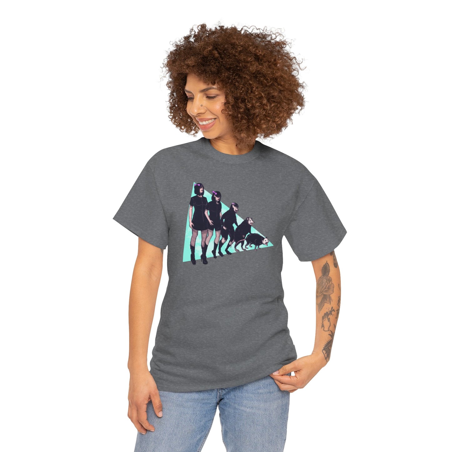 Opossum Girl Unisex Heavy Cotton Tee