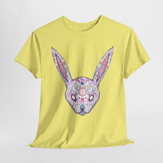 Rabbit Sugar Skull Unisex Heavy Cotton Tee