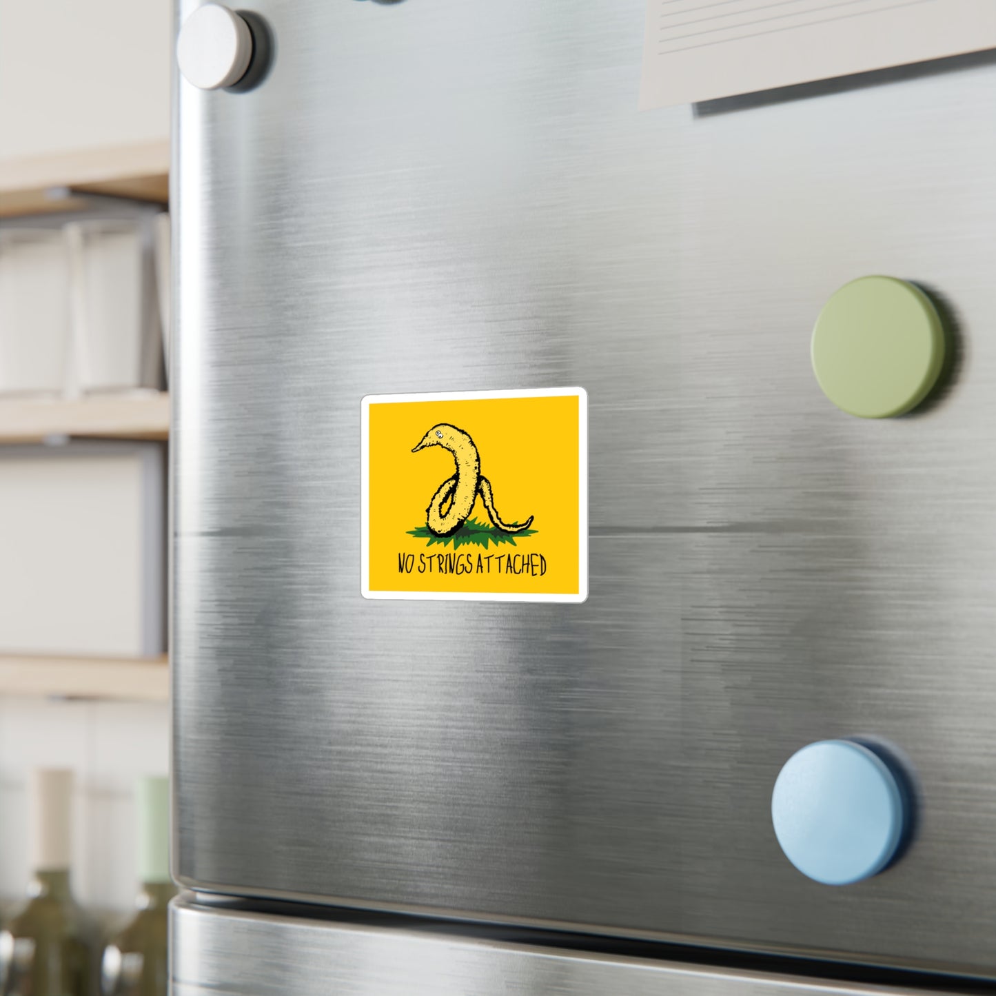 Gadsden Worm Kiss-Cut Vinyl Decal