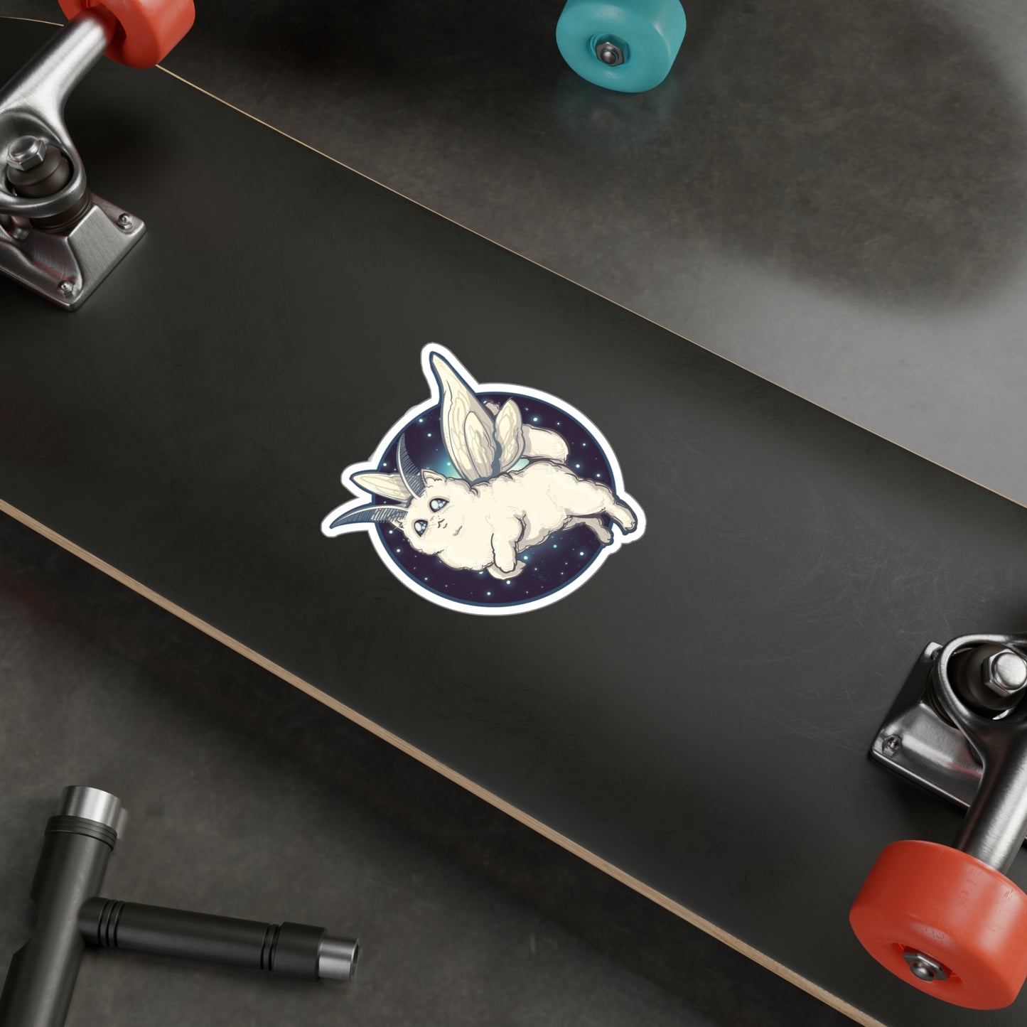 Kitty Moth Kiss-Cut Vinyl Decal