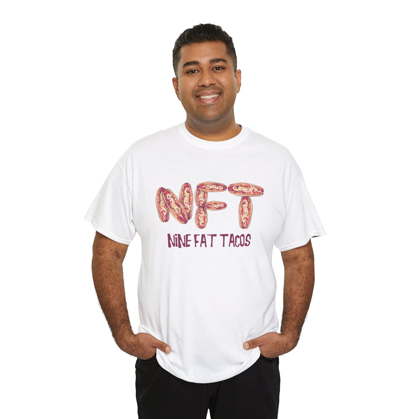 Nine Fat Tacos Unisex Heavy Cotton Tee