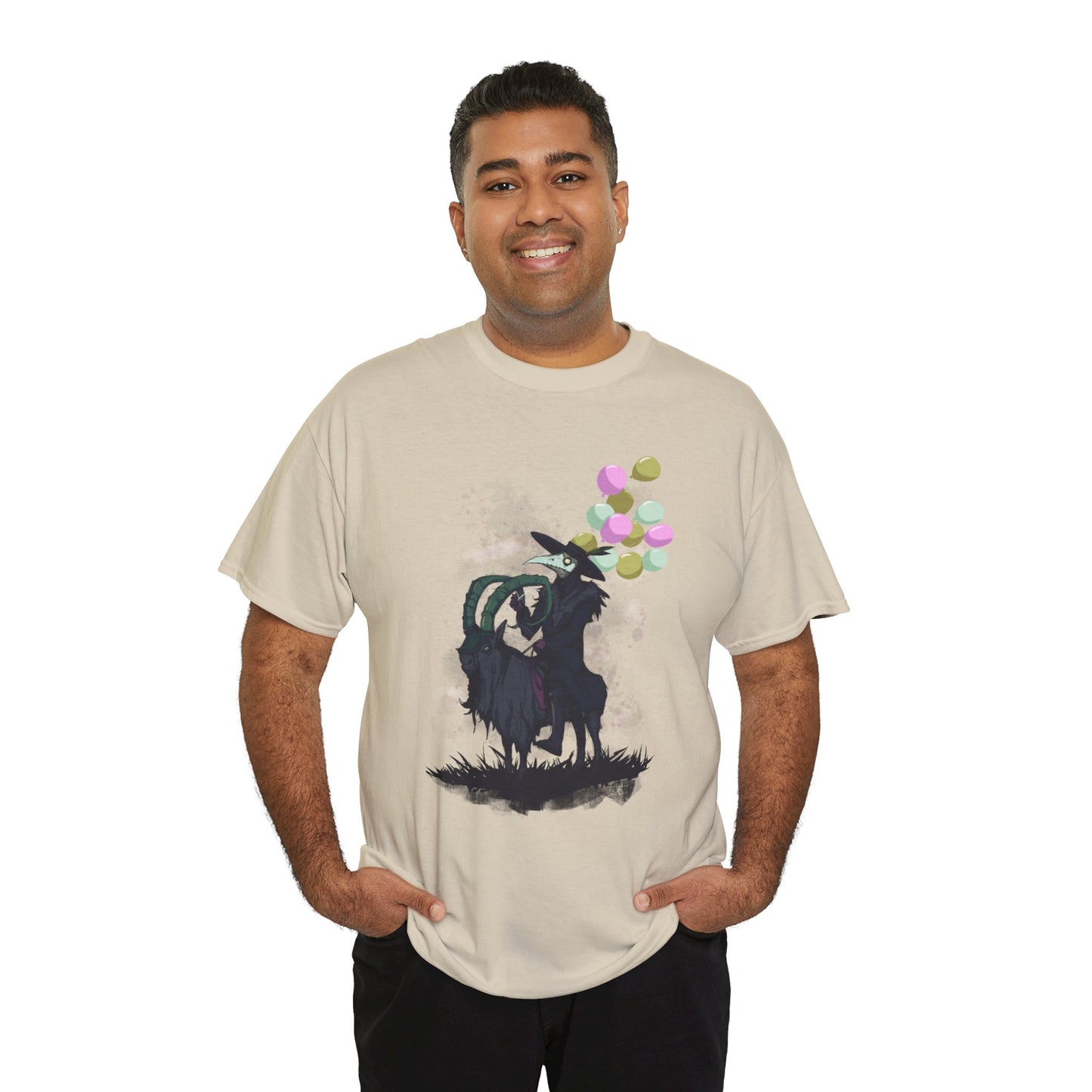 Plague Doctor Balloons Unisex Heavy Cotton Tee