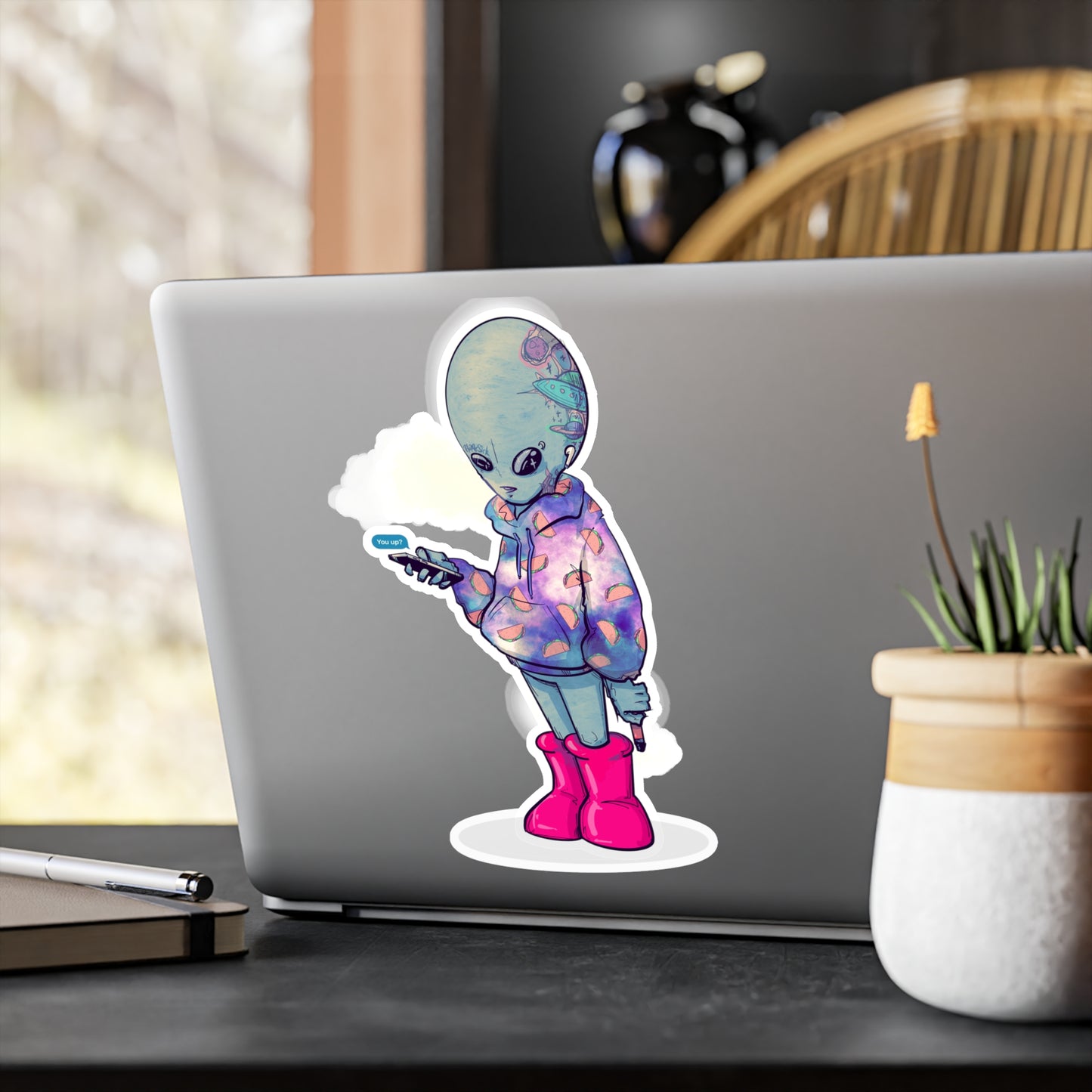 Earth Alien Kiss-Cut Vinyl Decal