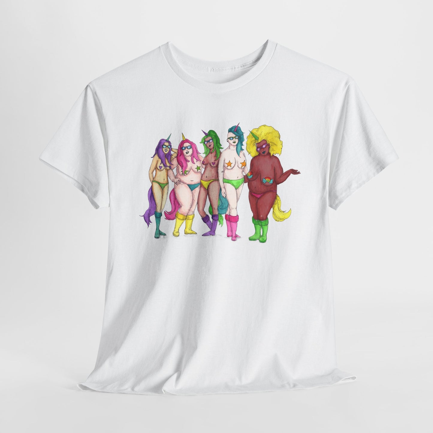 Unicorns Unisex Heavy Cotton Tee