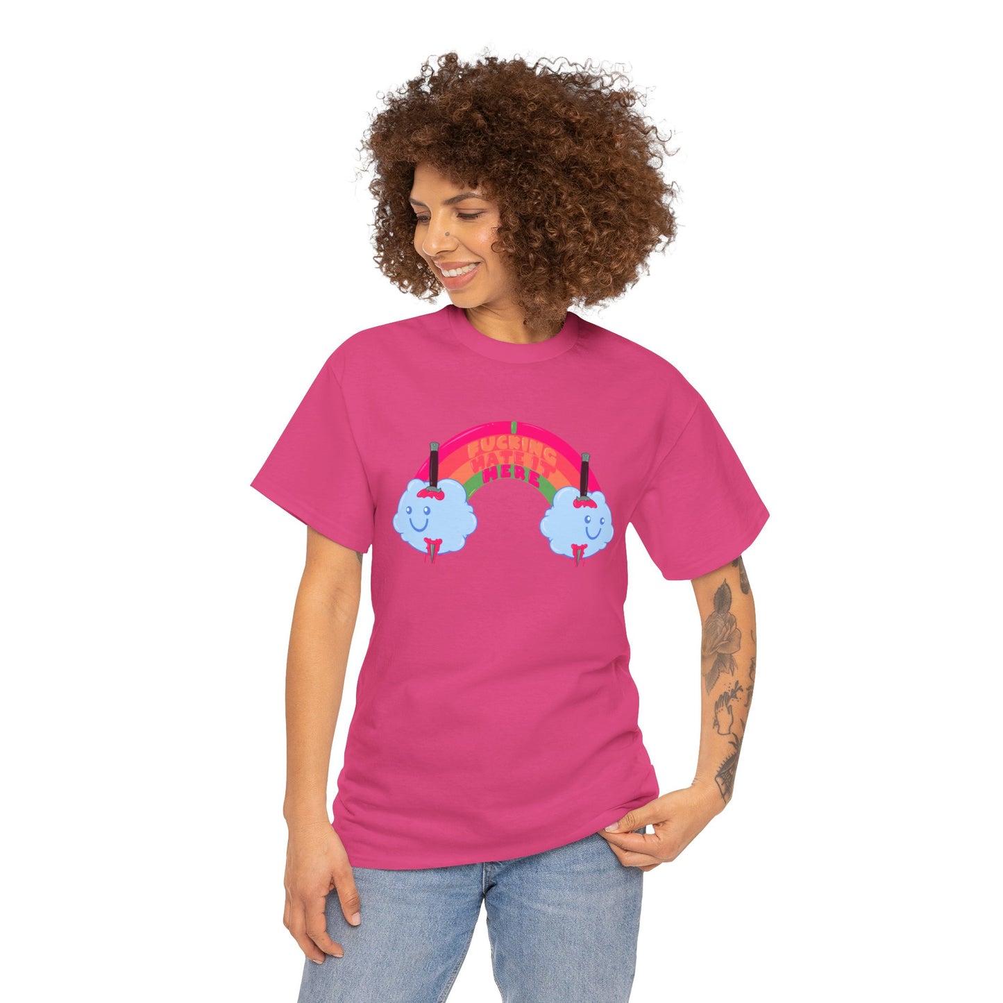 I Fucking Hate It Here Unisex Heavy Cotton Tee