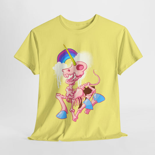 Unicorn Skeleton 2 Unisex Heavy Cotton Tee
