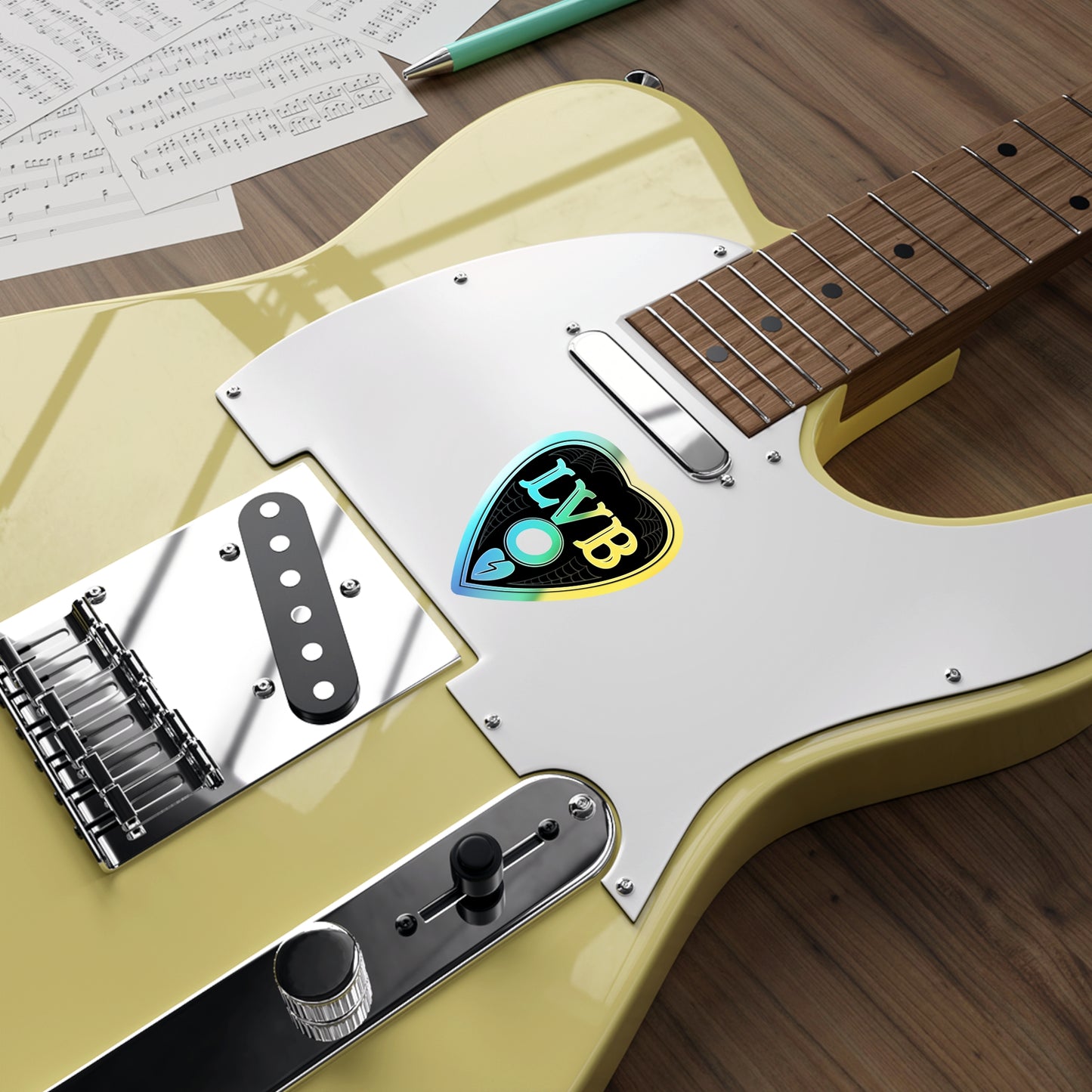 LVB Logo Planchette Holographic Die-cut Stickers