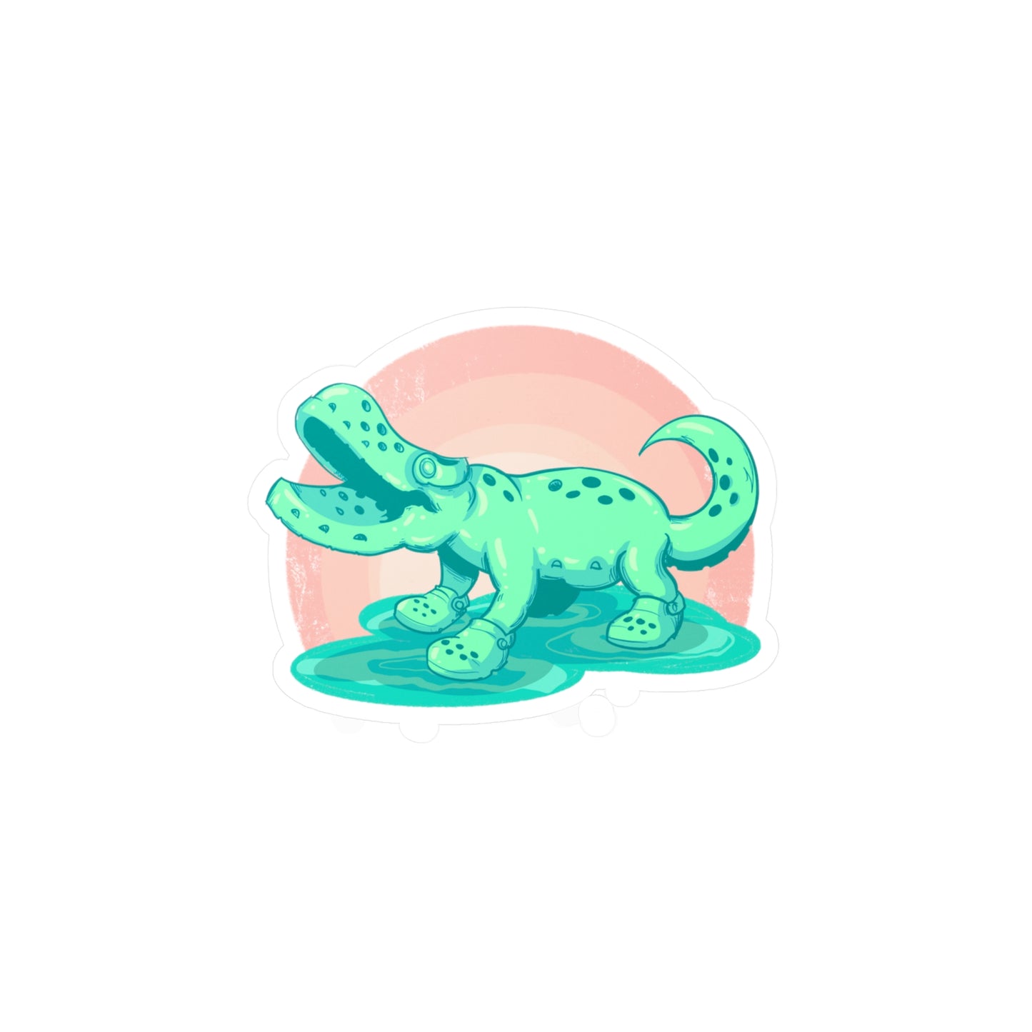 Croc Kiss-Cut Vinyl Decal