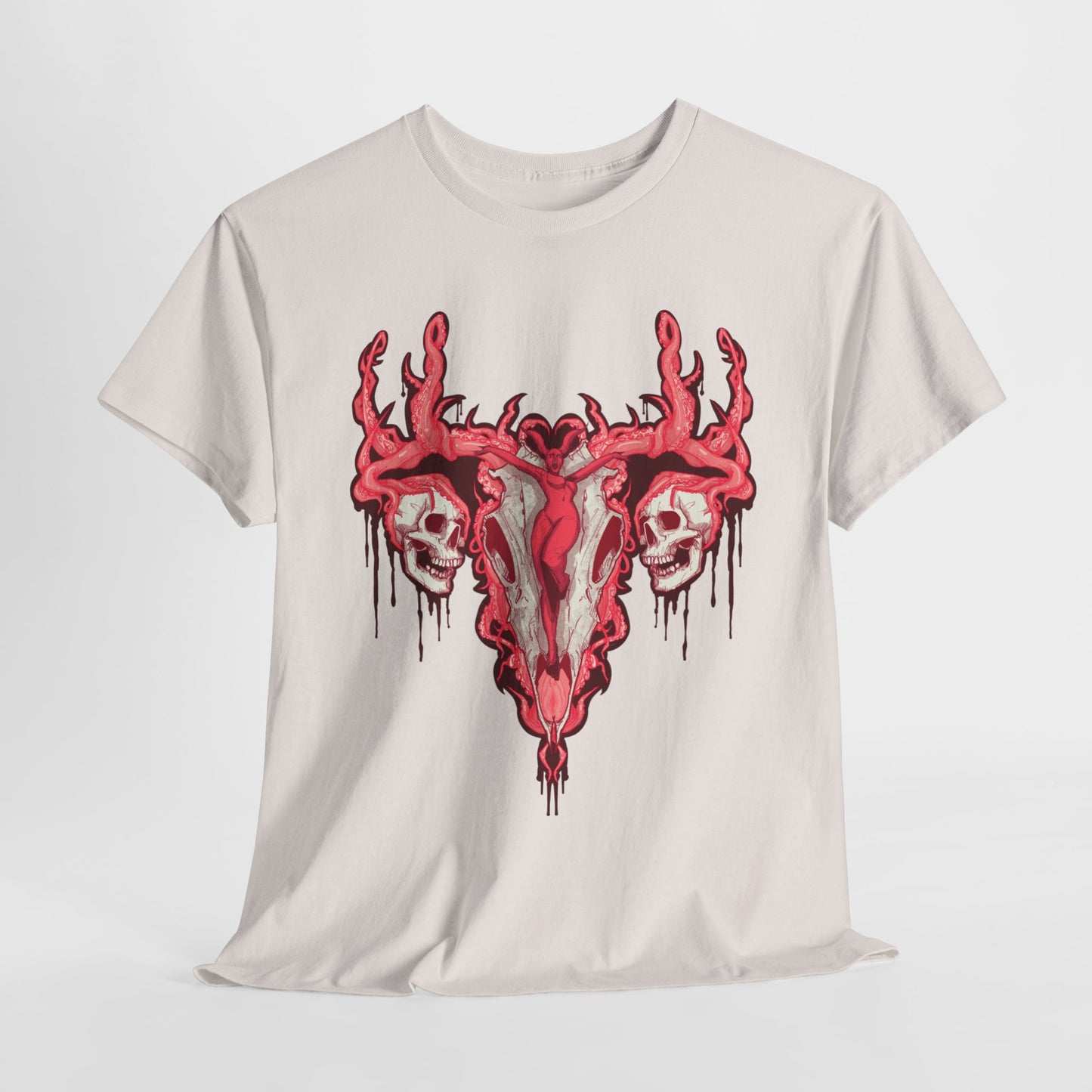 Uterus From Hell Unisex Heavy Cotton Tee