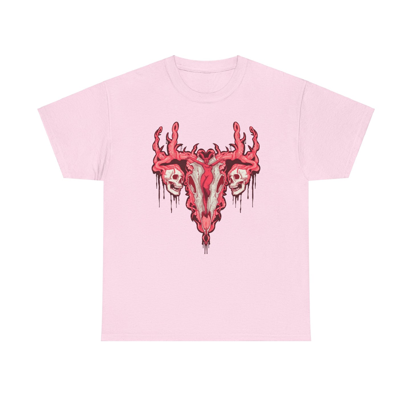 Uterus From Hell Unisex Heavy Cotton Tee