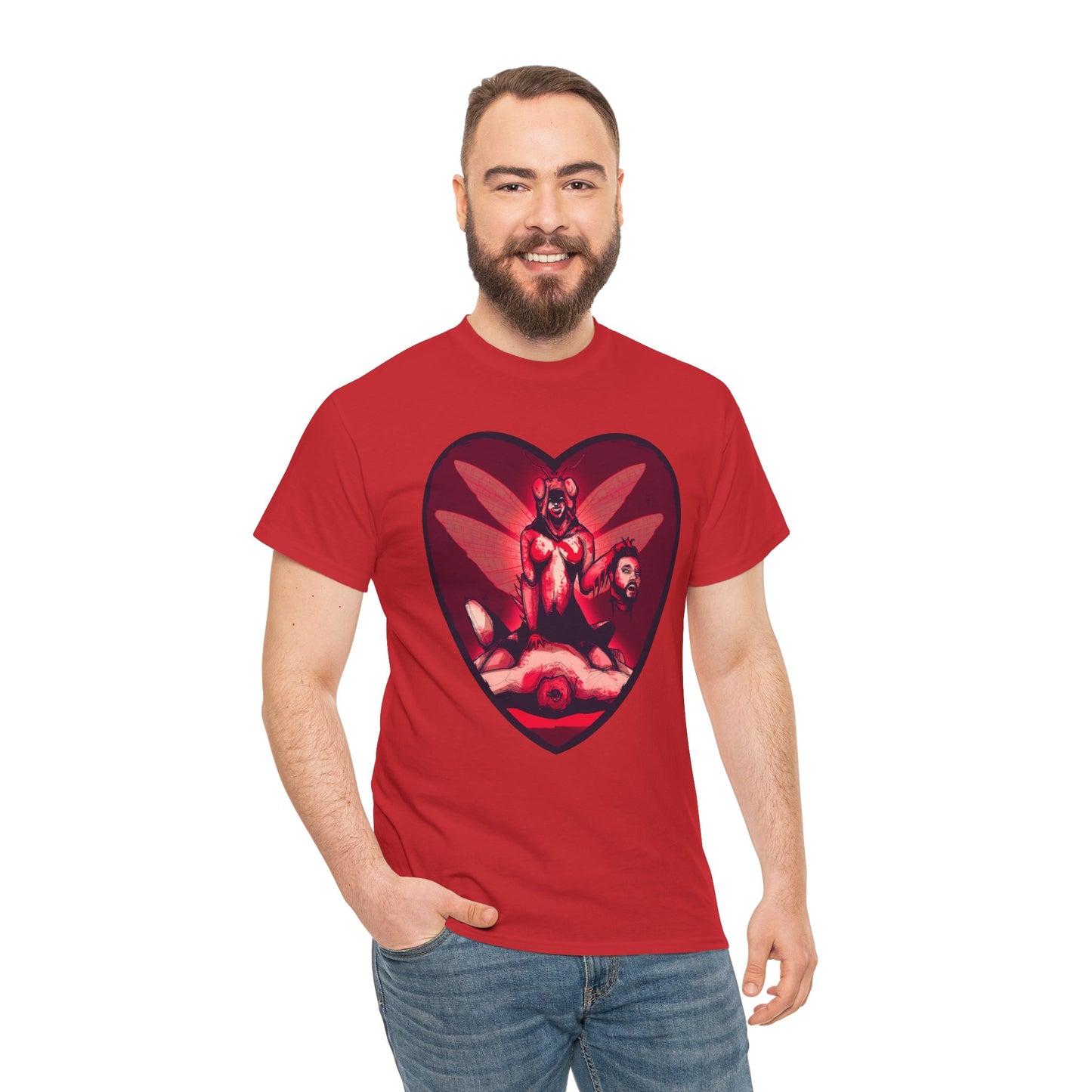 Praying Mantis Unisex Heavy Cotton Tee