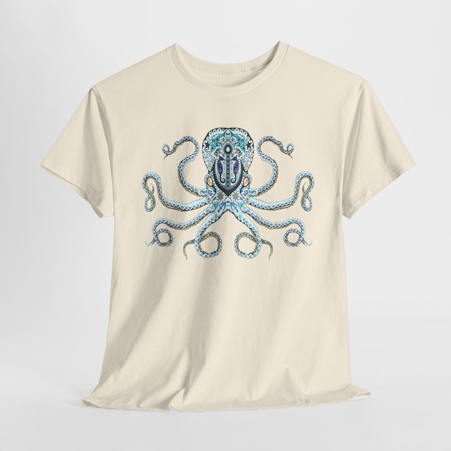 Octopus Sugar Skull Unisex Heavy Cotton Tee