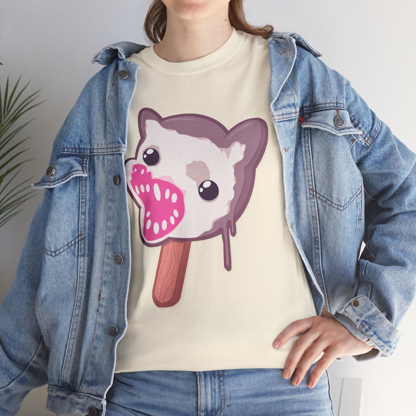 Opossum Popsicle Unisex Heavy Cotton Tee