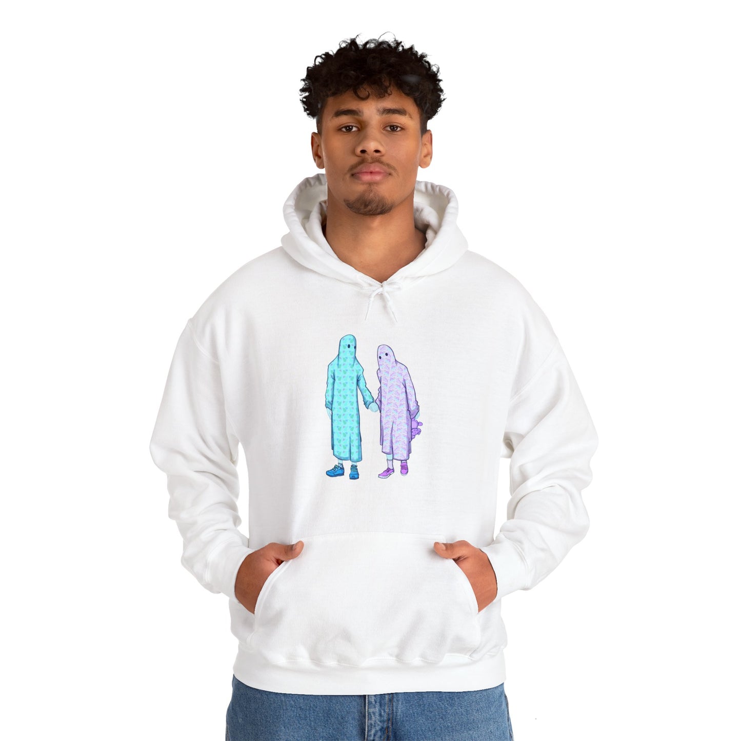 Ghost Kids Unisex Heavy Blend Hooded Sweatshirt
