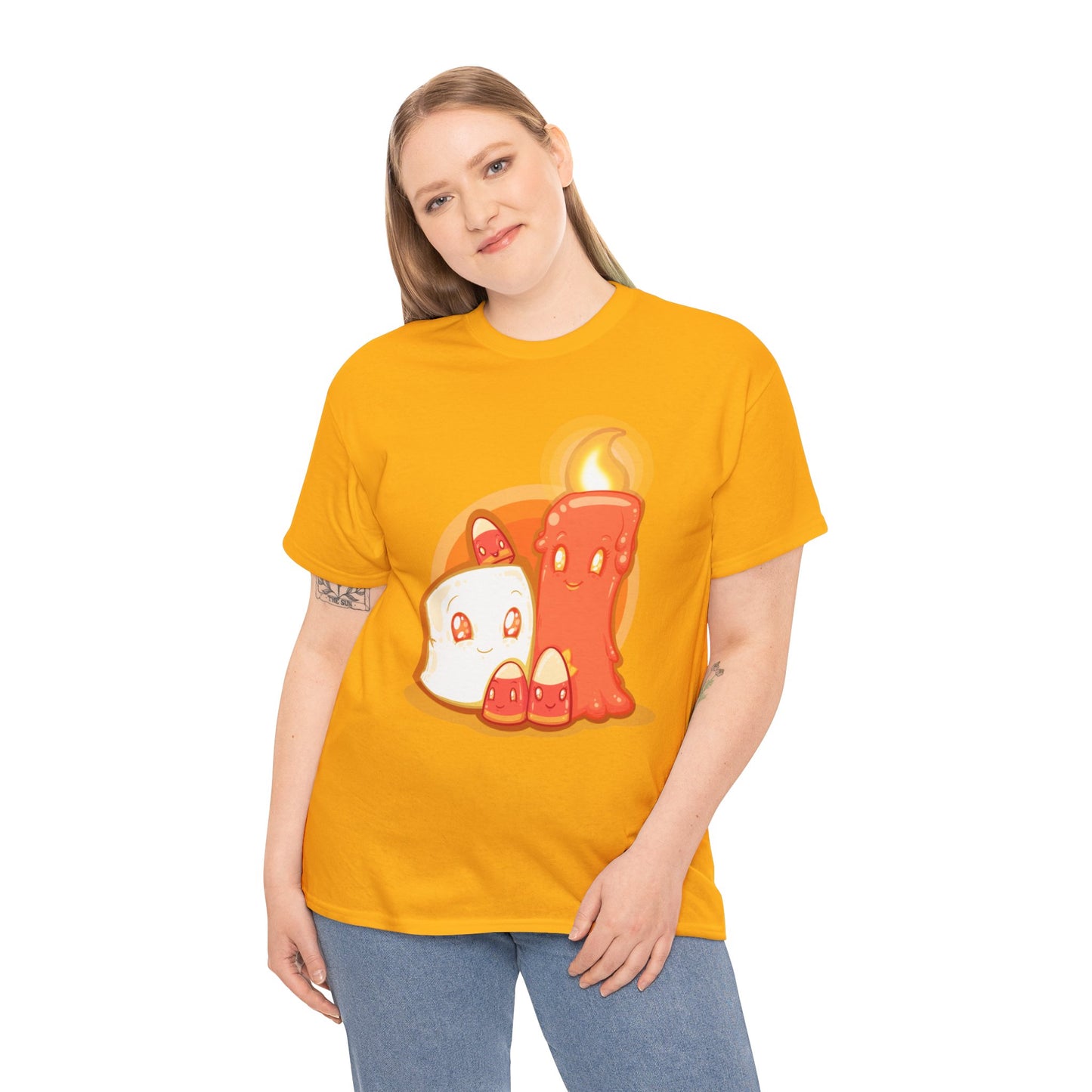 How Candy Corn Is Made Unisex Heavy Cotton Tee