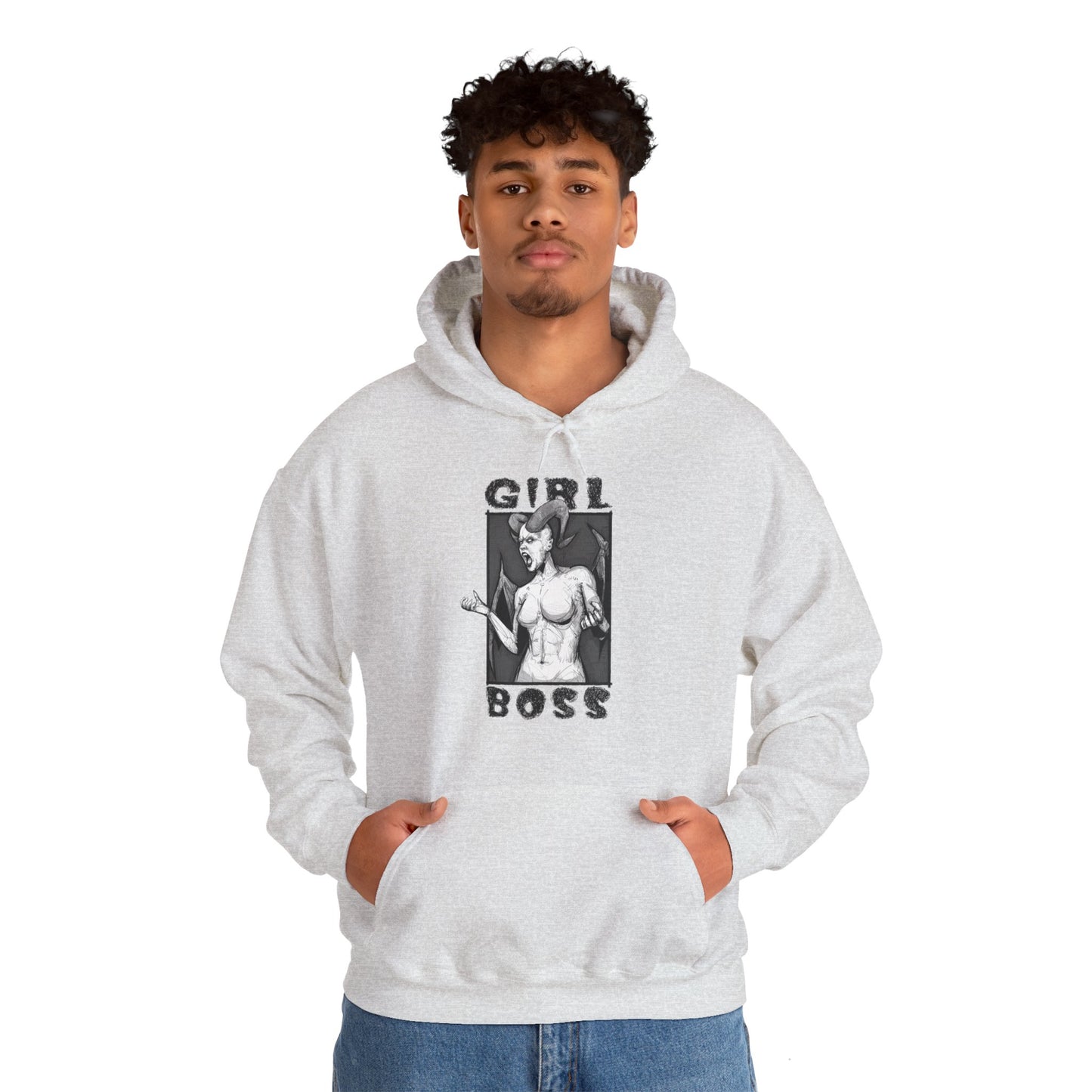 Girl Boss Unisex Heavy Blend Hooded Sweatshirt