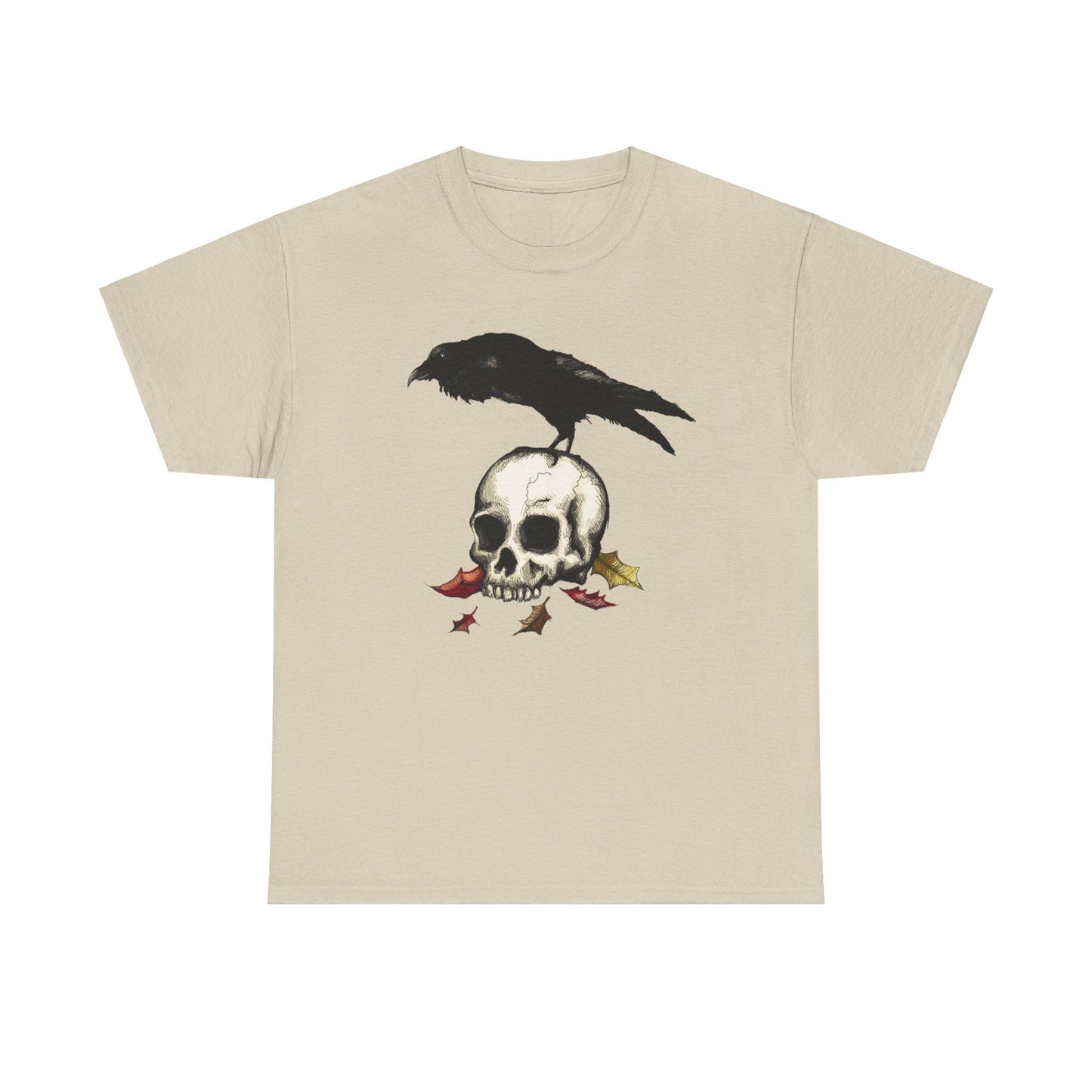 Crow Skull Unisex Heavy Cotton Tee
